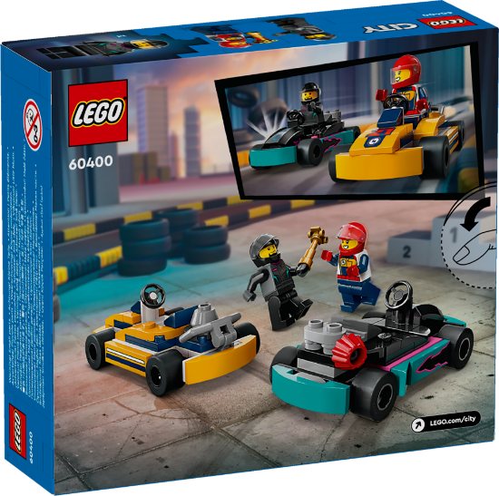 Picture of LEGO City 60400 Go-Karts and Race Drivers Toy Set