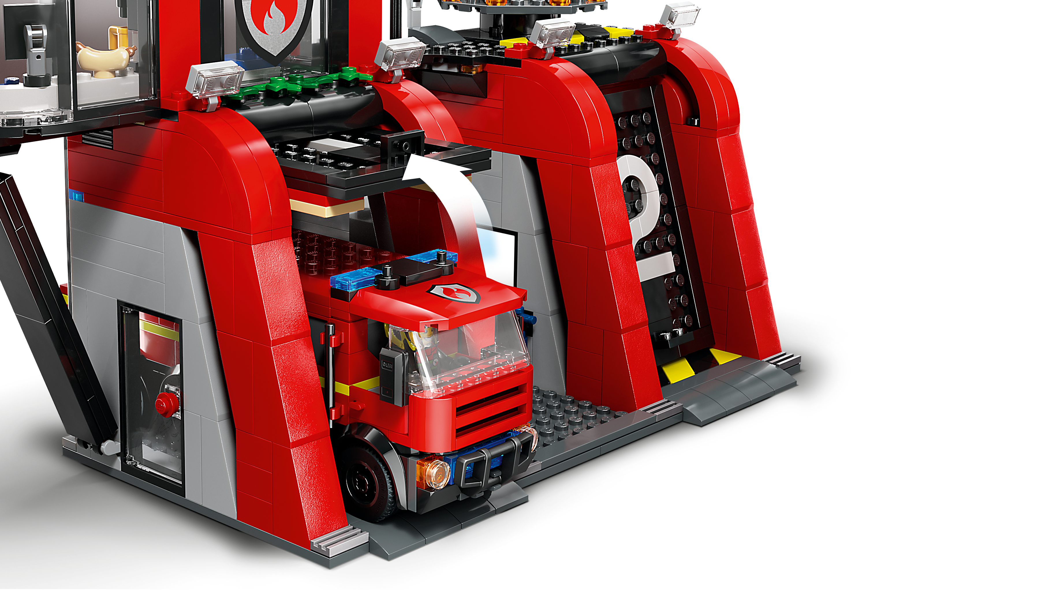 Picture of LEGO City 60414 Fire Station with Fire Engine Playset