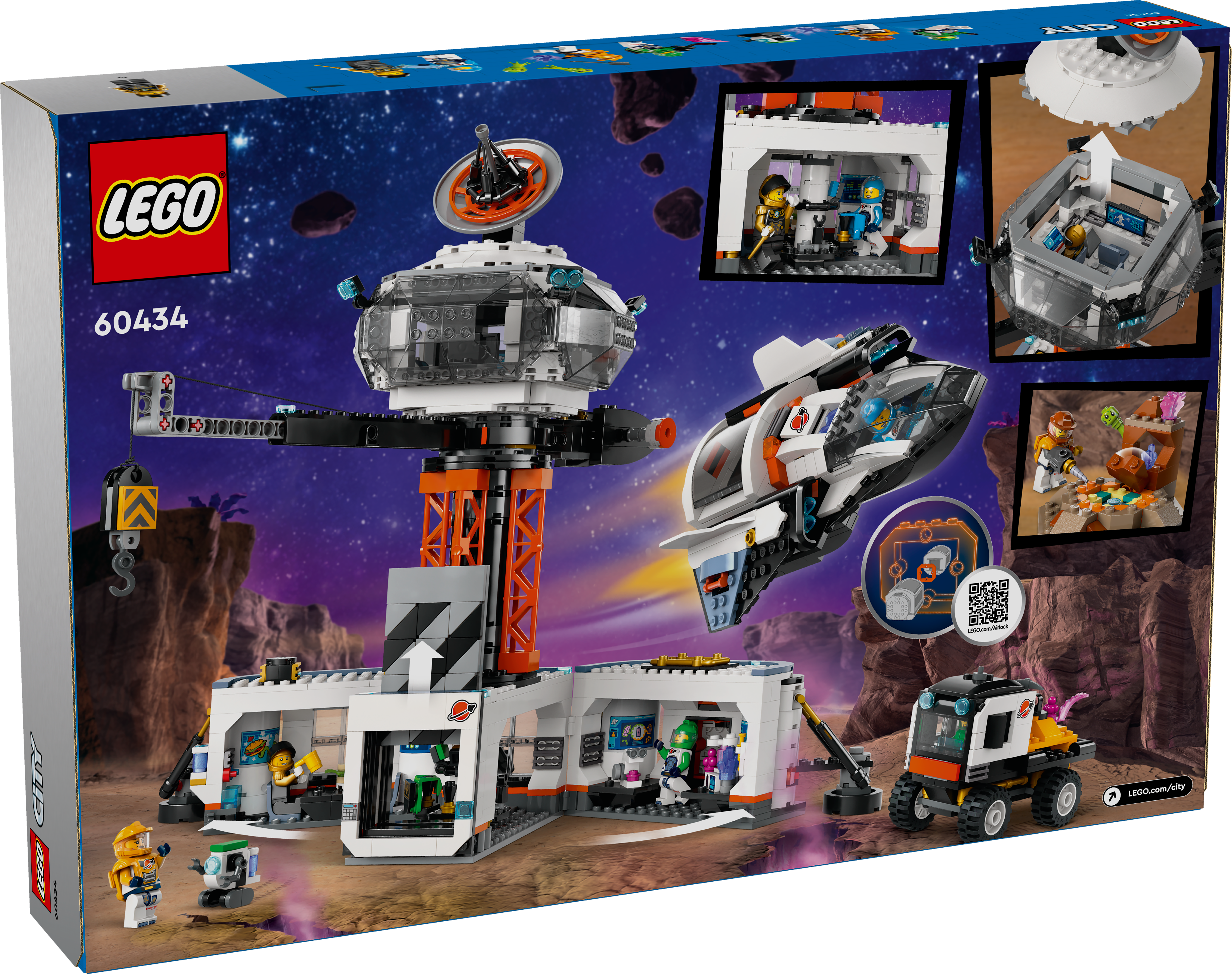 Picture of LEGO City 60434 Space Base and Rocket Launchpad Set