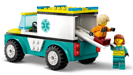 Picture of LEGO City 60403 Emergency Ambulance and Snowboarder