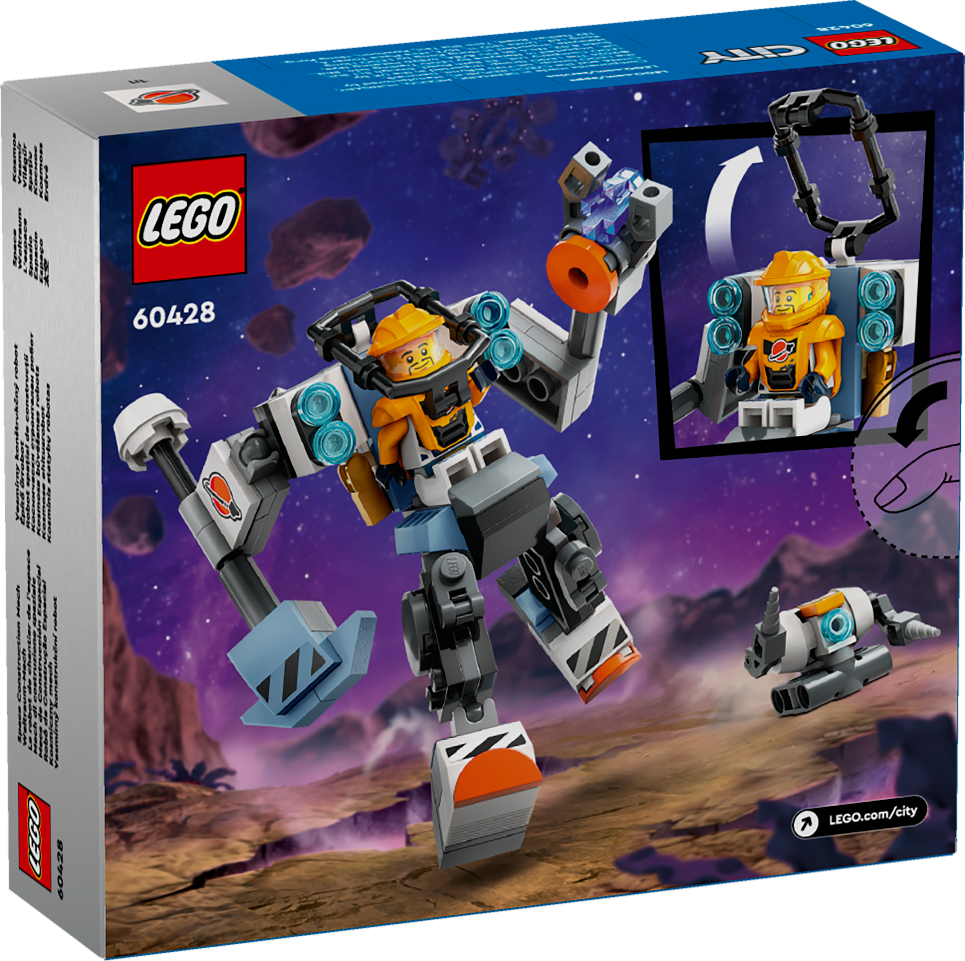 Picture of LEGO City 60428 Space Construction Mech Suit Toy