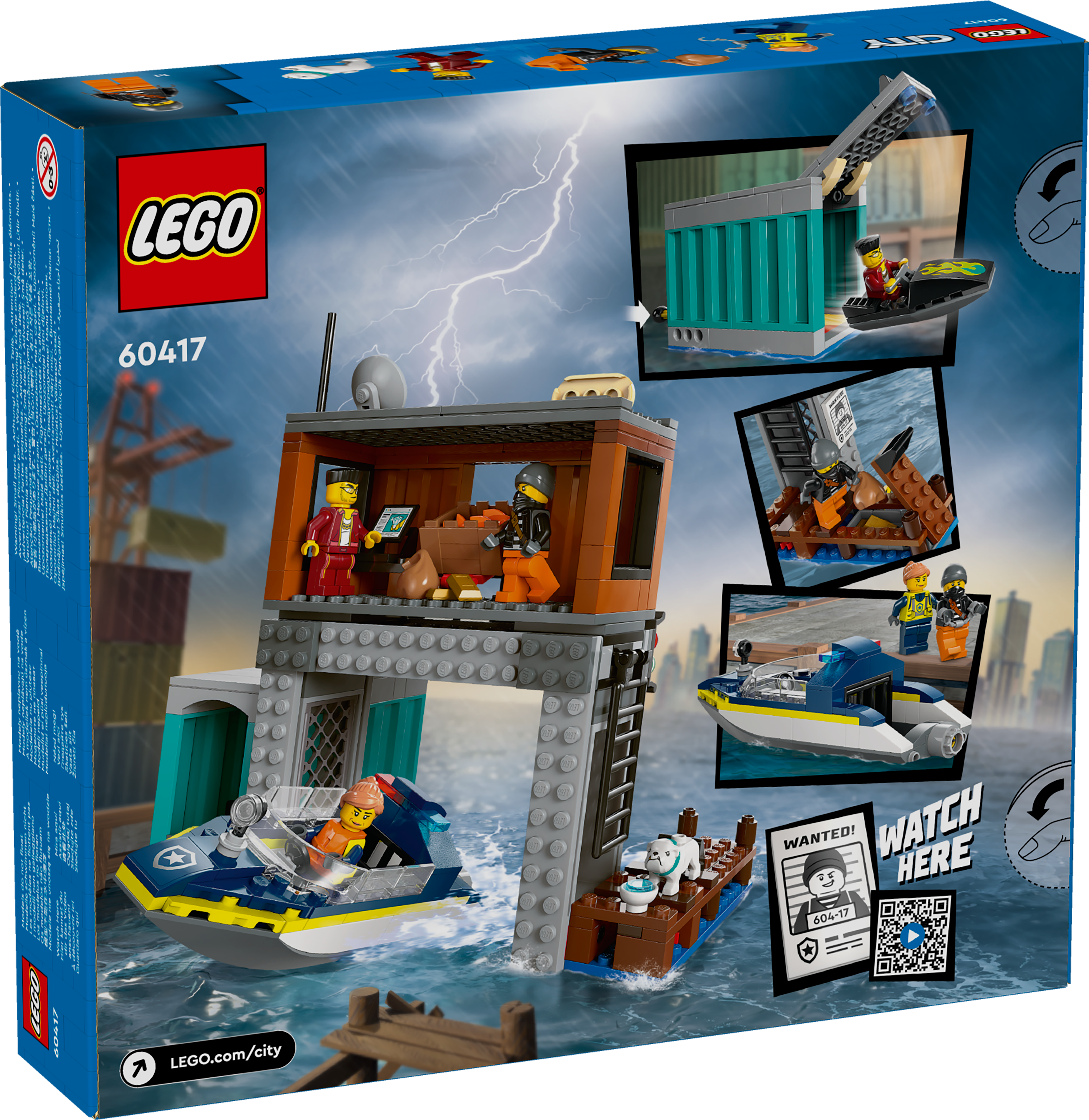 Picture of LEGO City 60417 Police Speedboat and Crooks’ Hideout