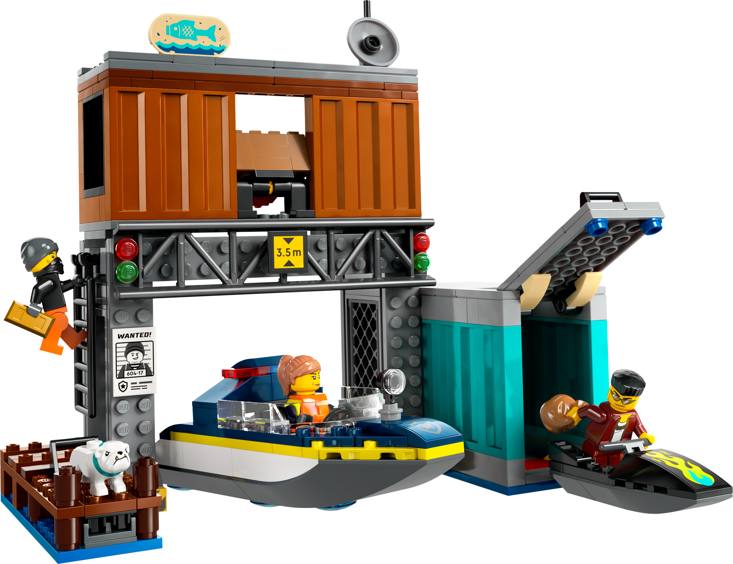 Picture of LEGO City 60417 Police Speedboat and Crooks’ Hideout