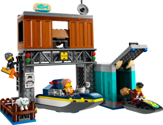 Picture of LEGO City 60417 Police Speedboat and Crooks’ Hideout