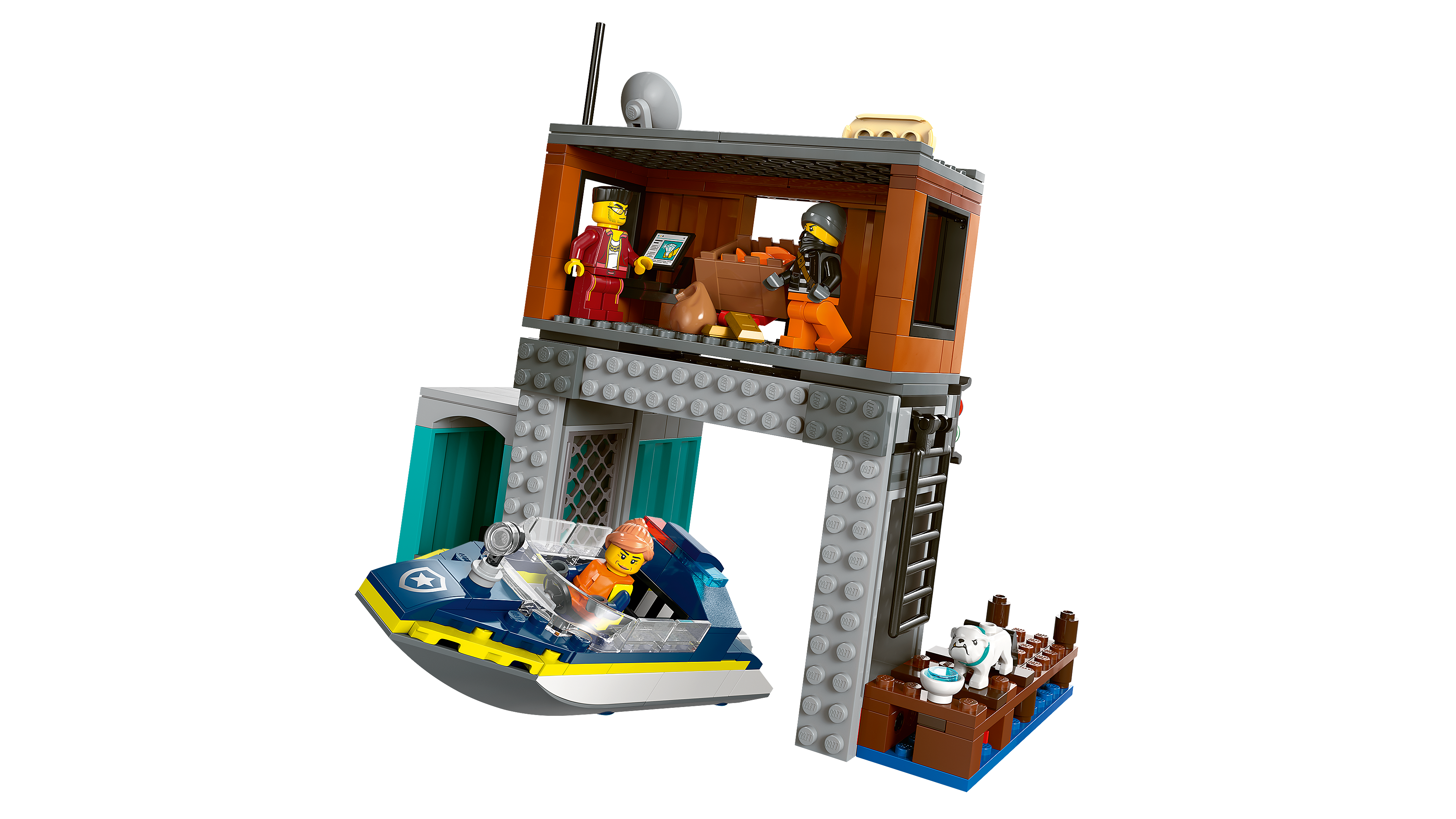 Picture of LEGO City 60417 Police Speedboat and Crooks’ Hideout