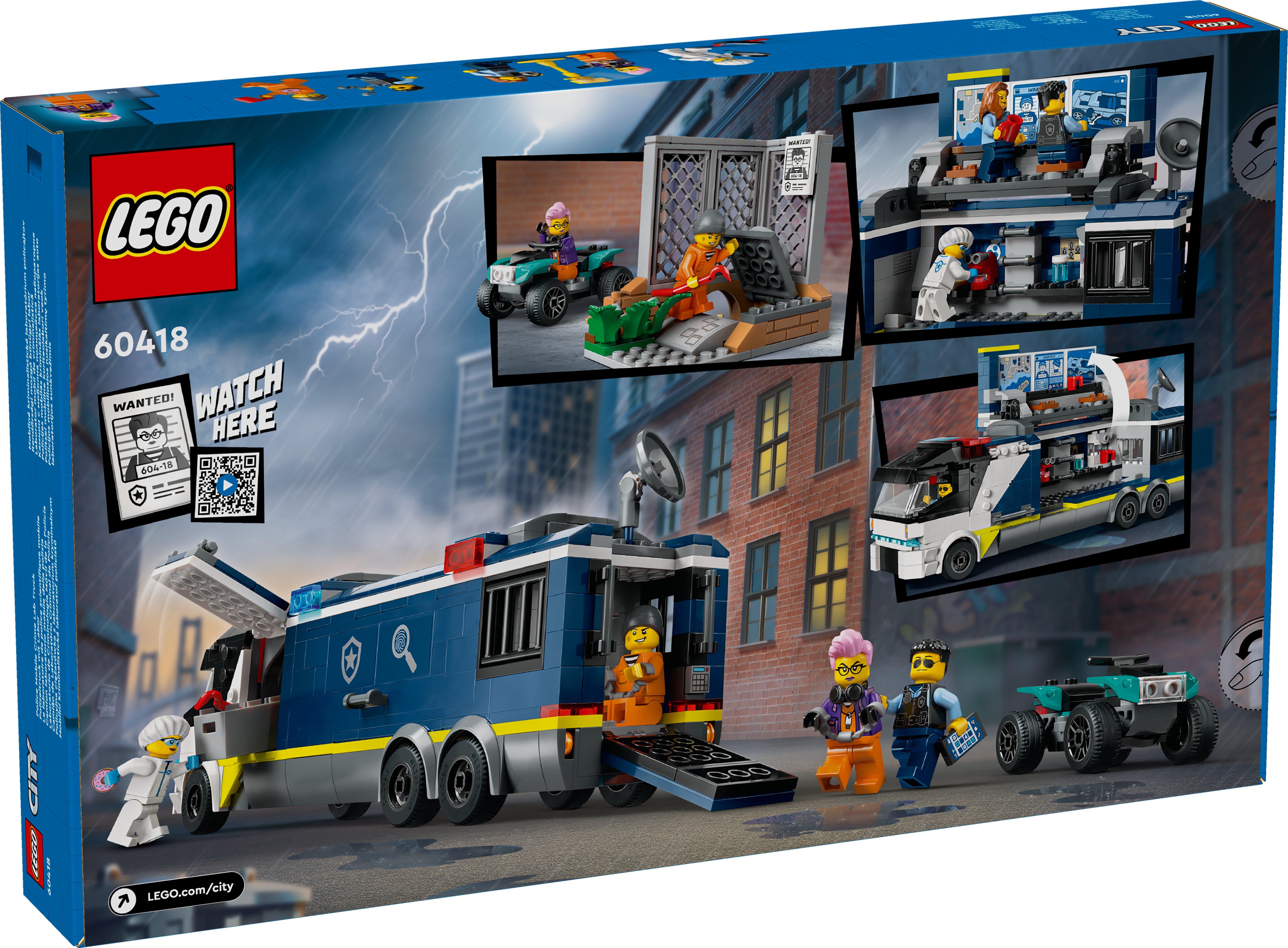 Picture of LEGO City 60418 Police Mobile Crime Lab Truck Toy