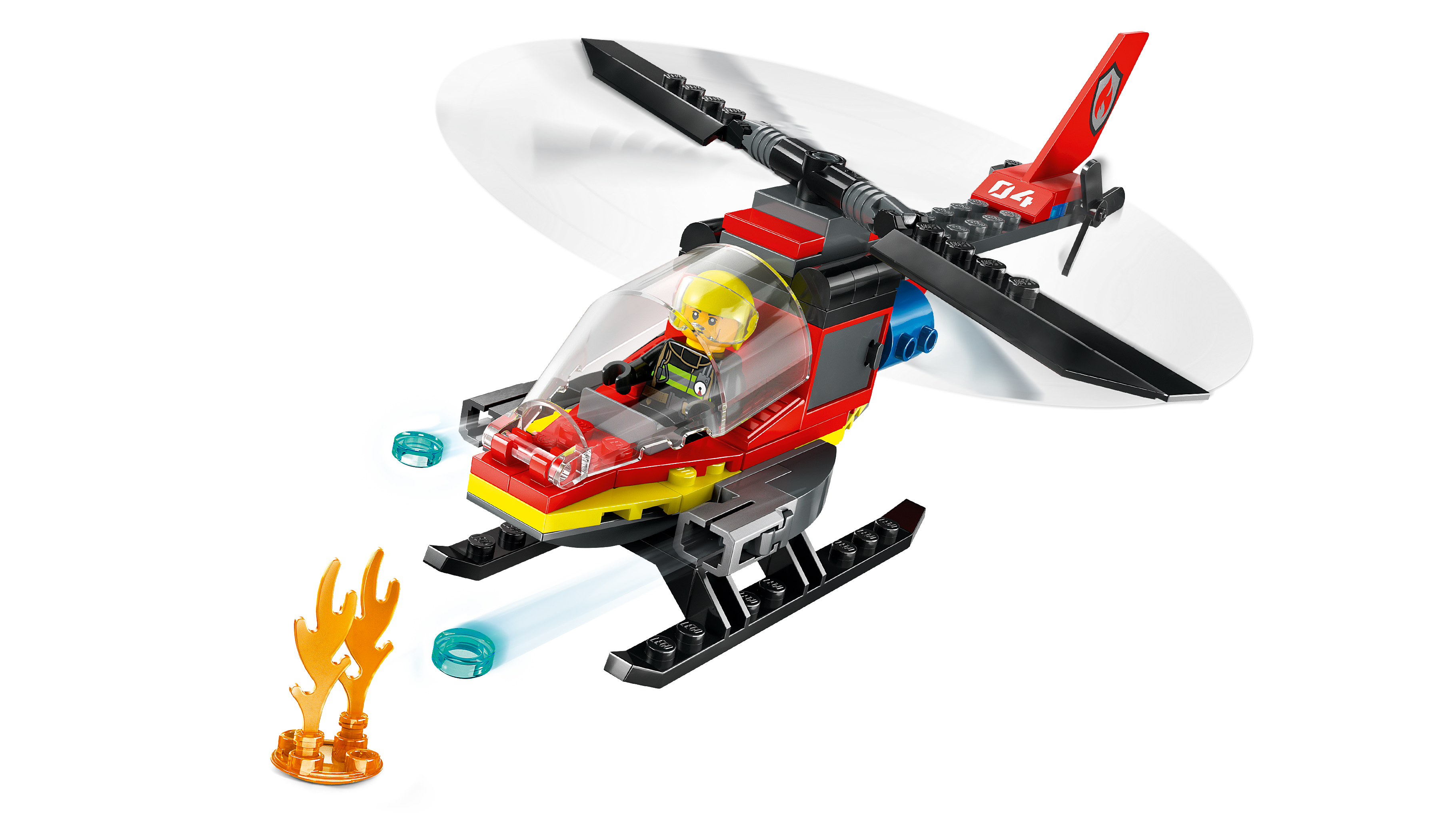 Picture of LEGO City 60411 Fire Rescue Helicopter