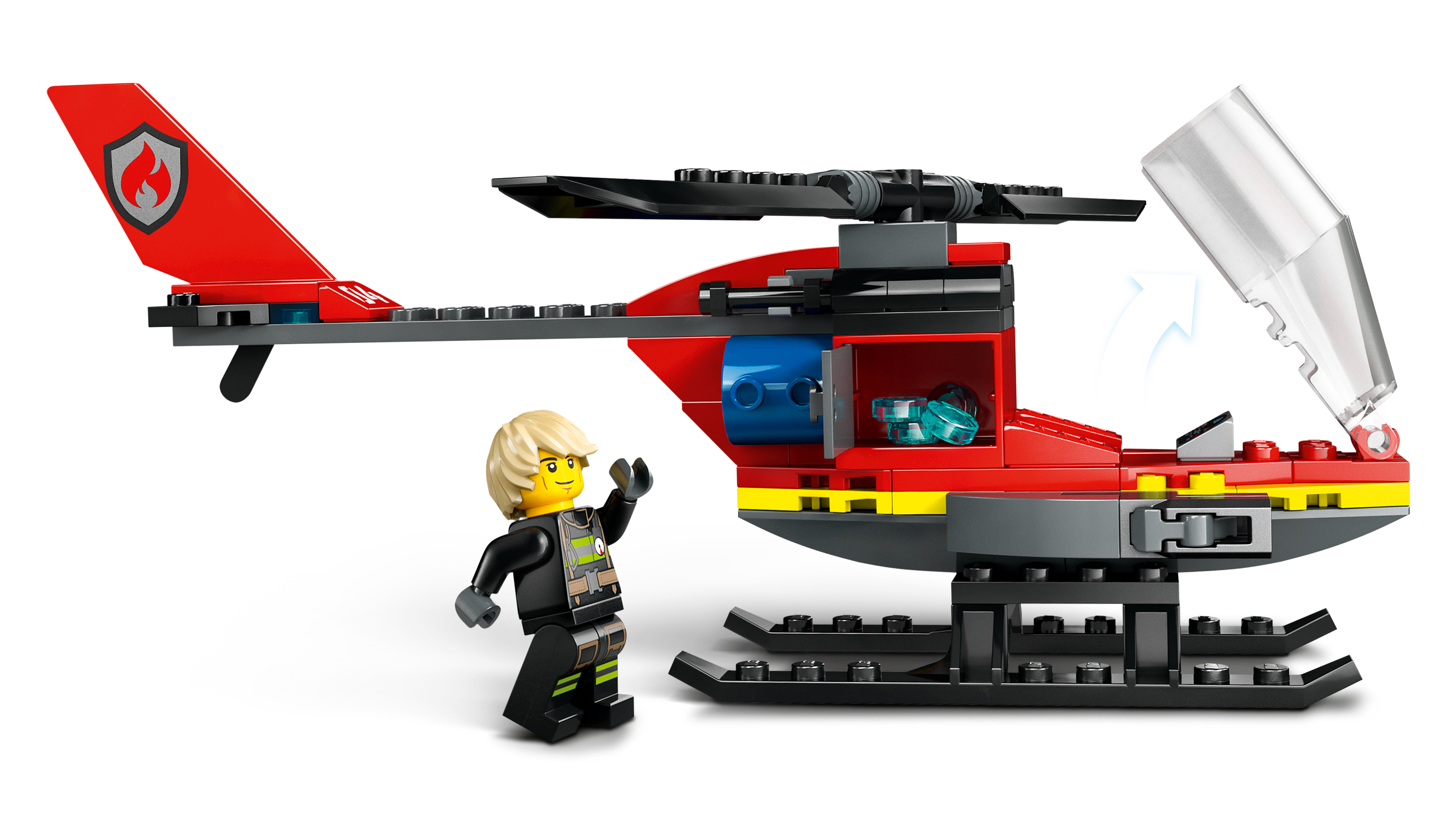 Picture of LEGO City 60411 Fire Rescue Helicopter