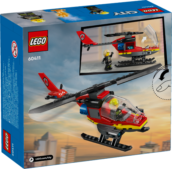 Picture of LEGO City 60411 Fire Rescue Helicopter