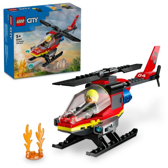 Picture of LEGO City 60411 Fire Rescue Helicopter