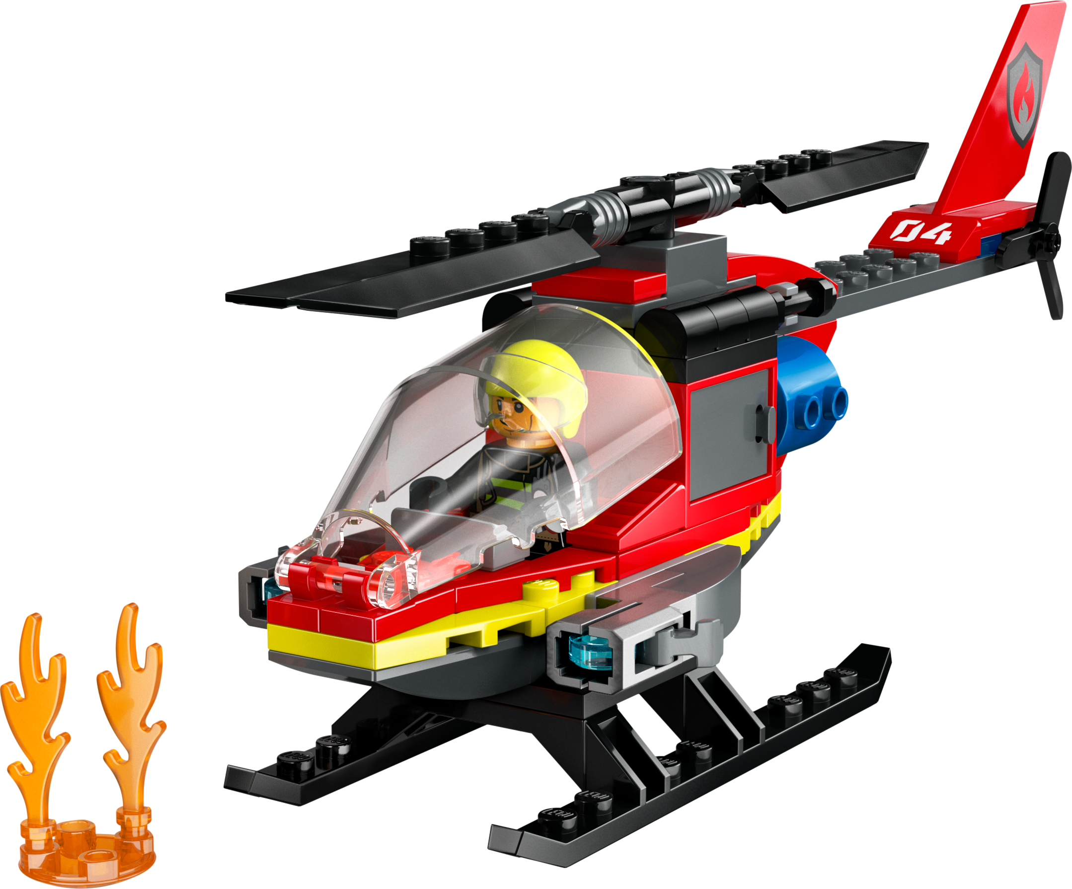 Picture of LEGO City 60411 Fire Rescue Helicopter