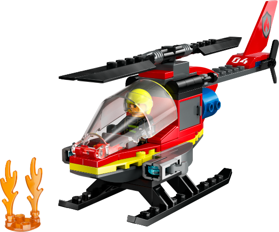 Picture of LEGO City 60411 Fire Rescue Helicopter