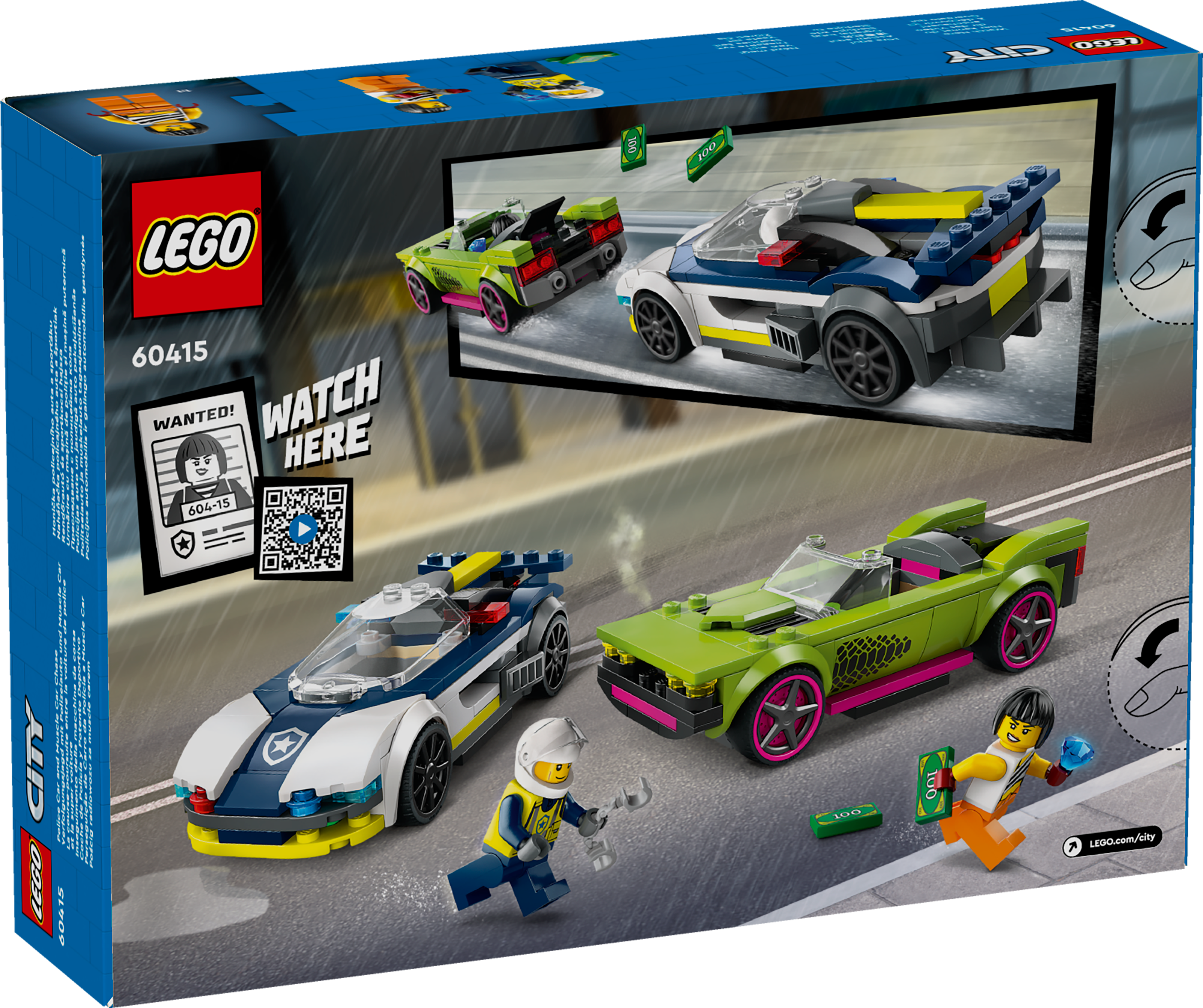 Picture of LEGO City 60415 Police Car and Muscle Car Chase Set