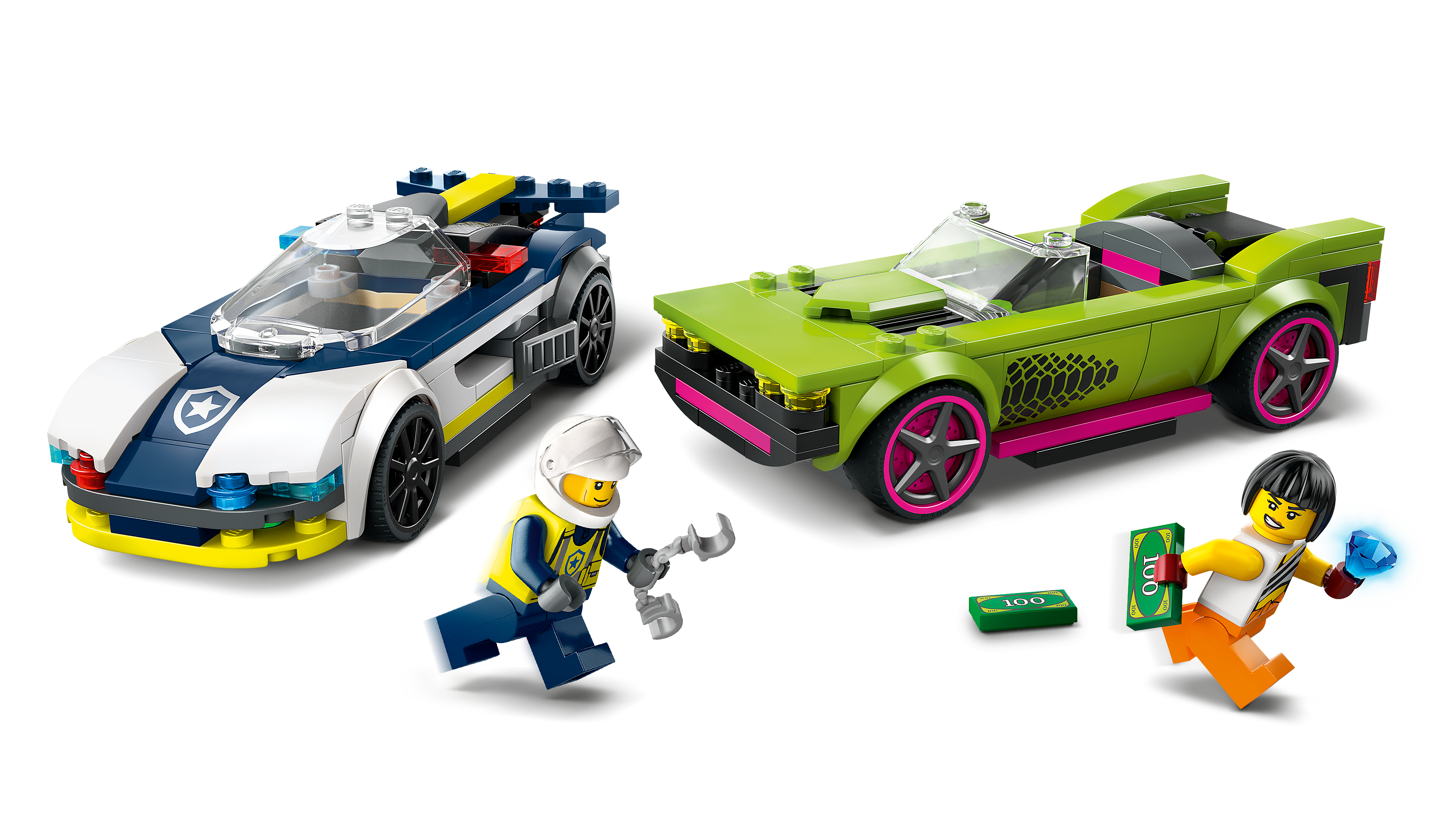 Picture of LEGO City 60415 Police Car and Muscle Car Chase Set