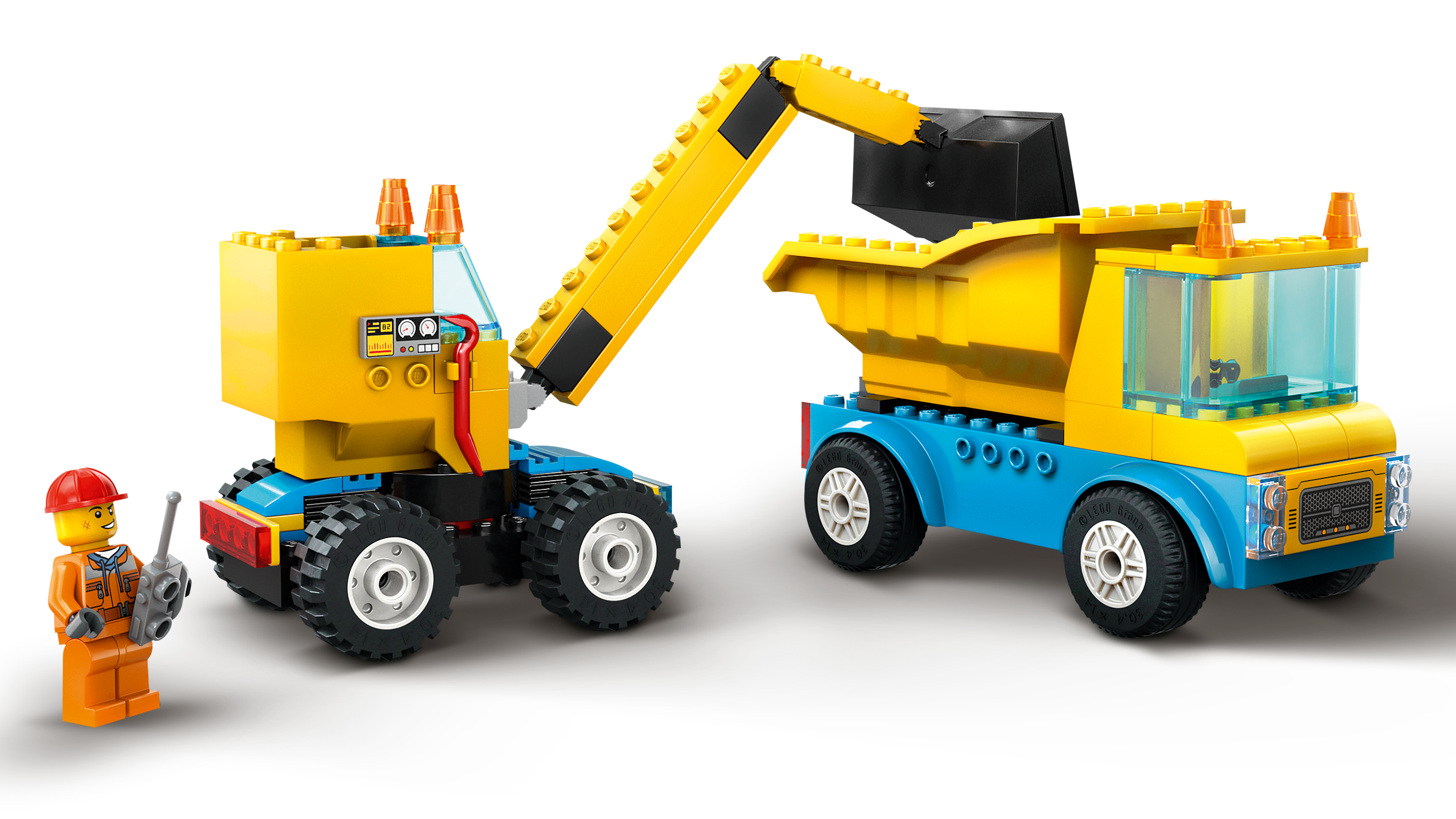 Picture of LEGO City 60391 Construction Trucks and Wrecking Ball Crane