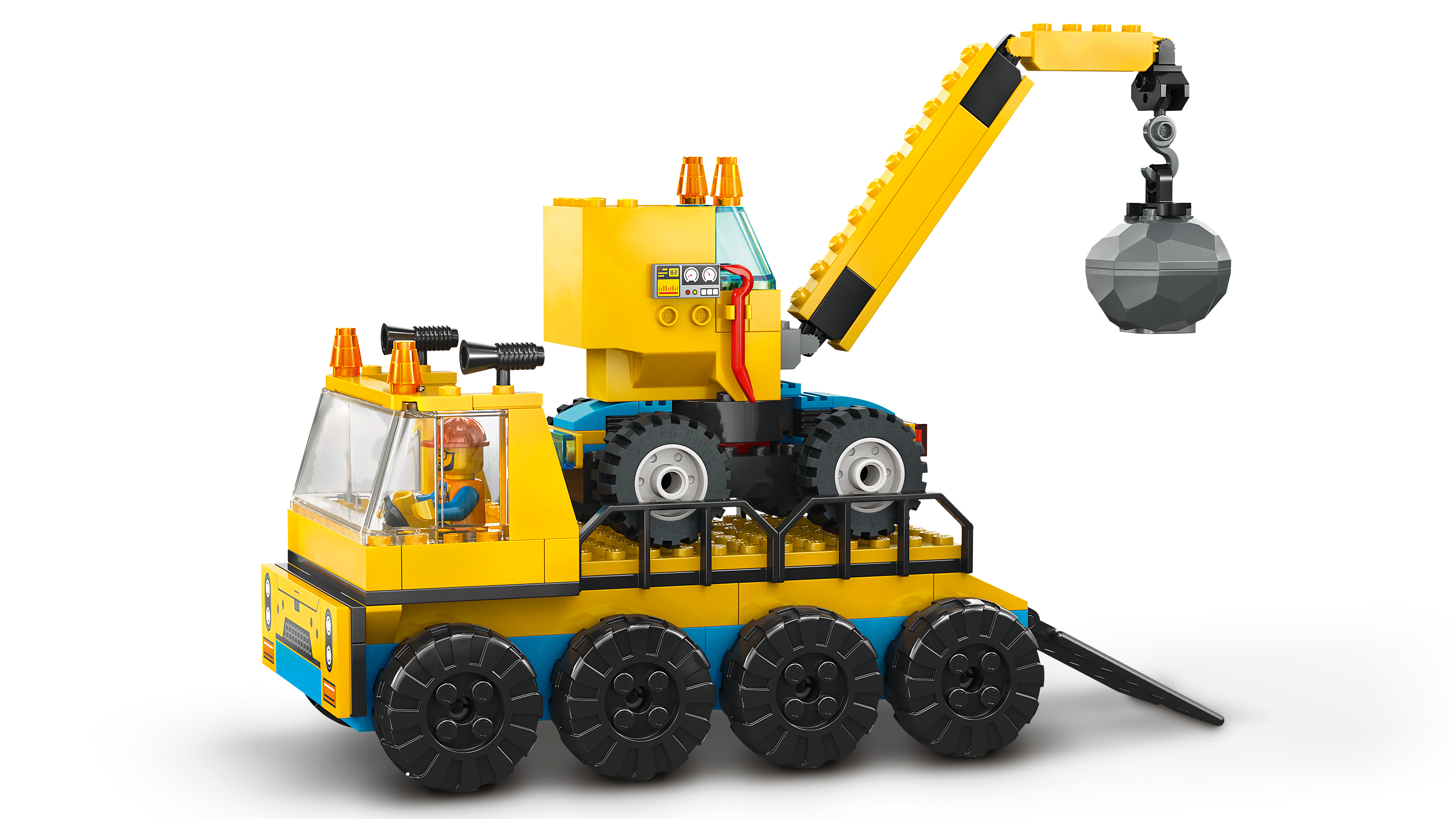 Picture of LEGO City 60391 Construction Trucks and Wrecking Ball Crane