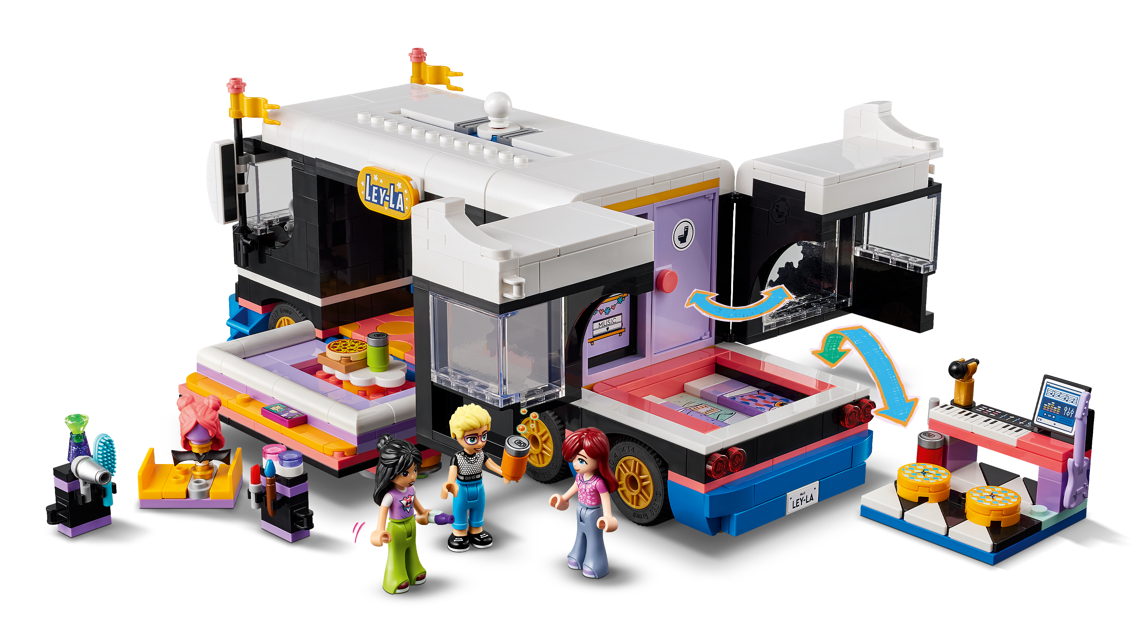 Picture of LEGO Friends 42619 Pop Star Music Tour Bus Toy