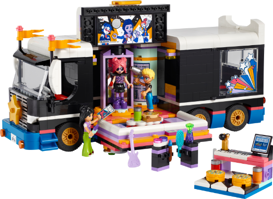 Picture of LEGO Friends 42619 Pop Star Music Tour Bus Toy