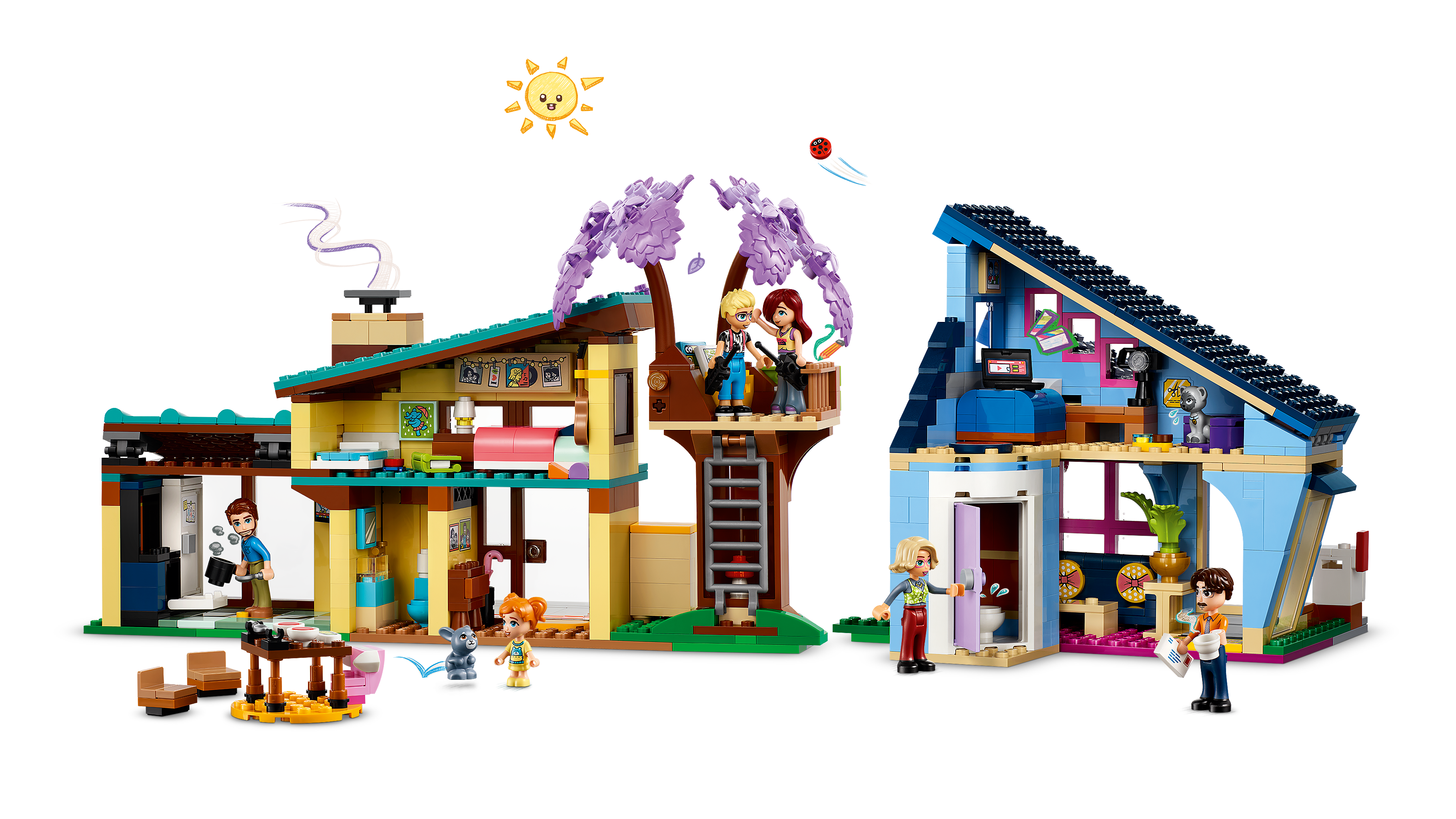 Picture of LEGO Friends 42620 Olly and Paisley's Family Houses