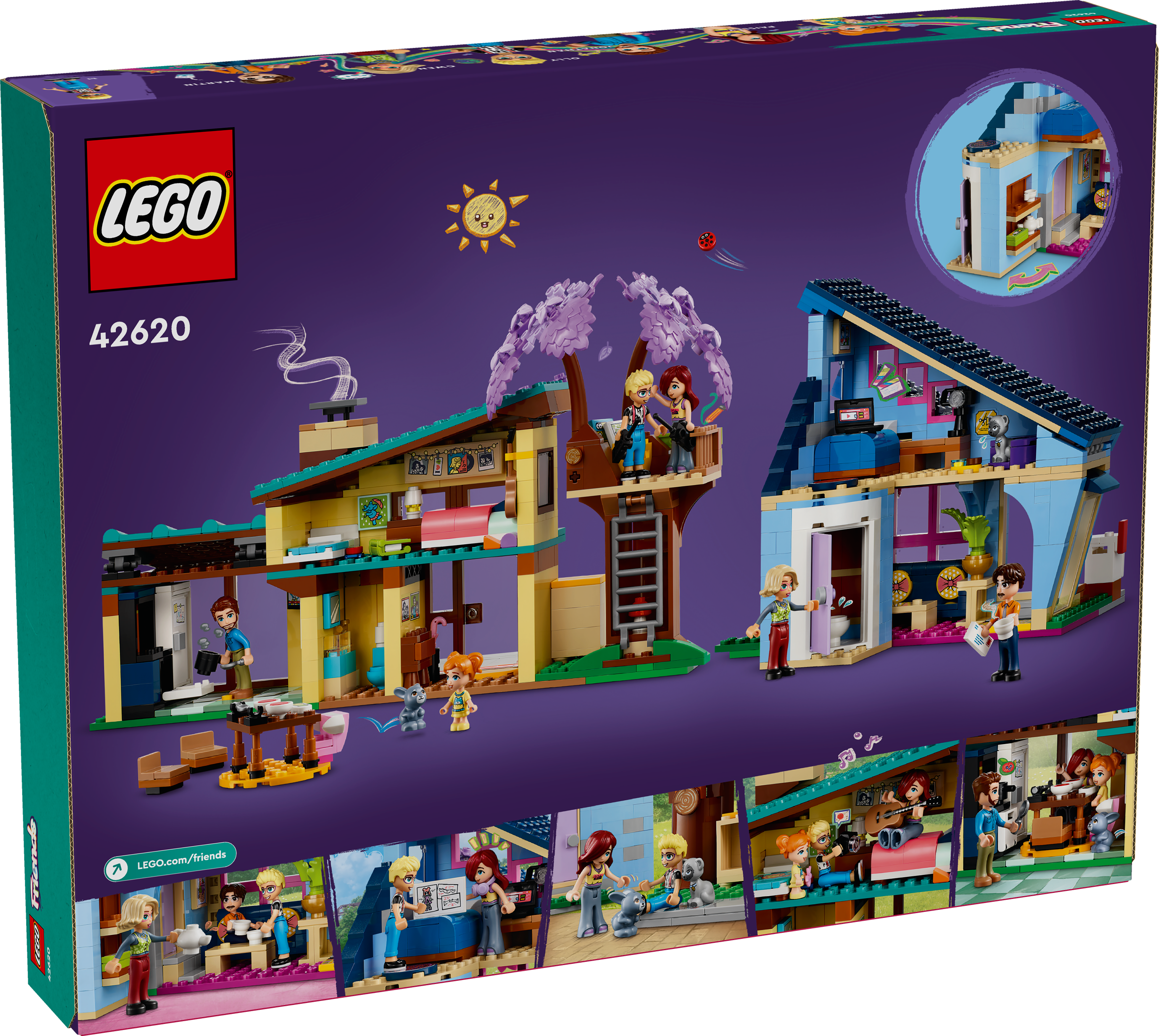 Picture of LEGO Friends 42620 Olly and Paisley's Family Houses