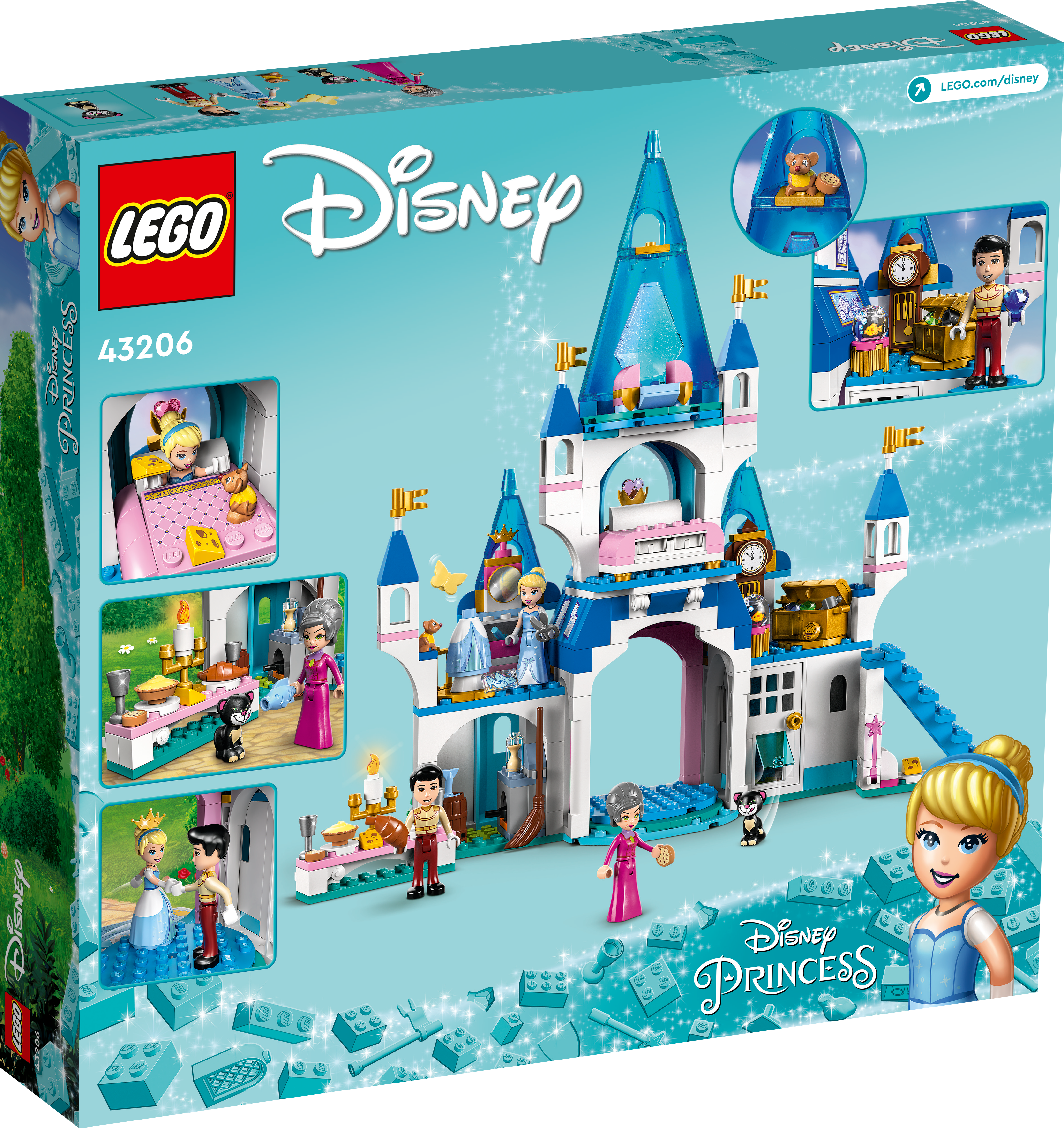 Picture of LEGO Disney 43206 Cinderella and Prince Charming's Castle