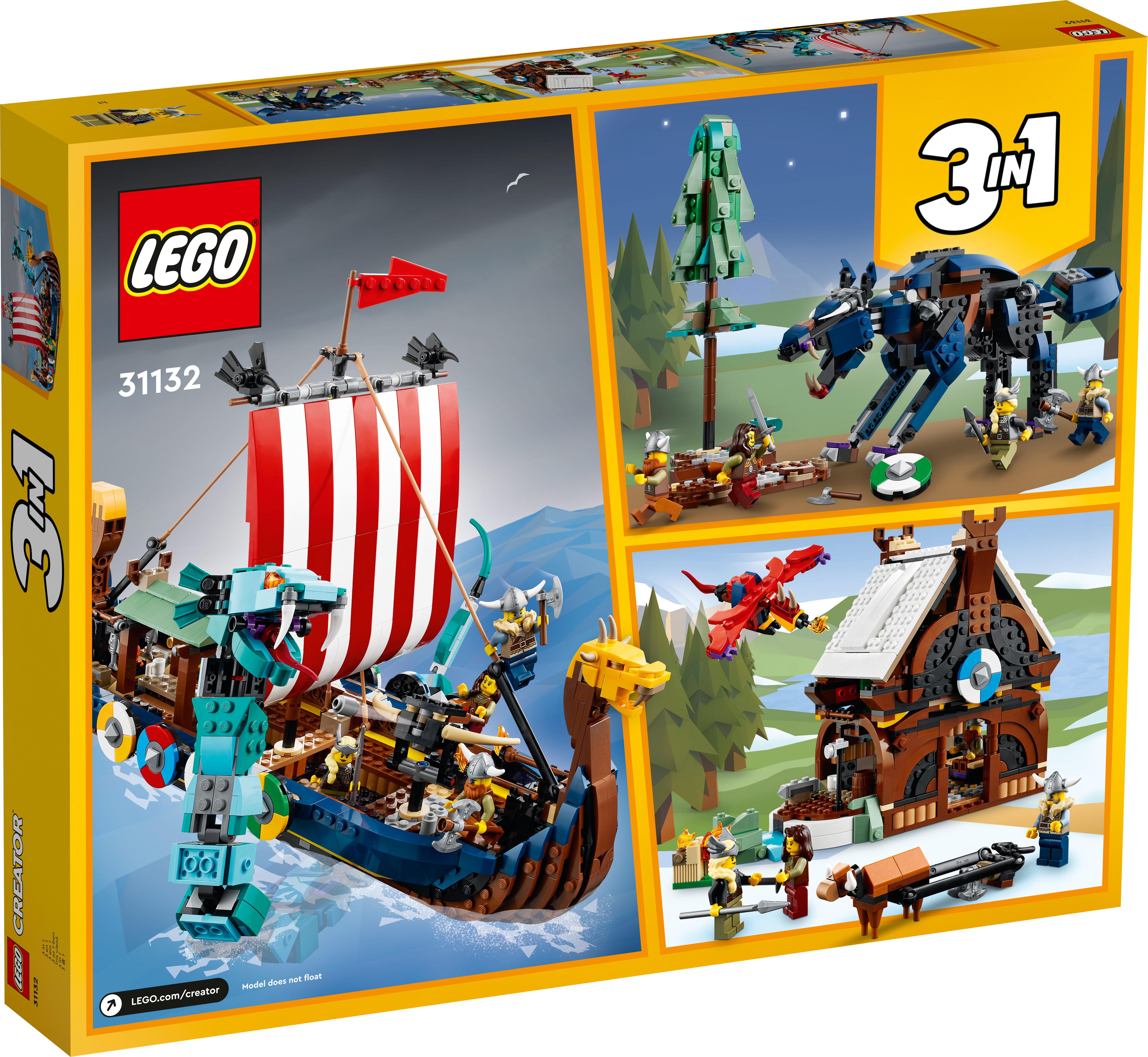 Picture of LEGO Creator 31132 Viking Ship and the Midgard Serpent