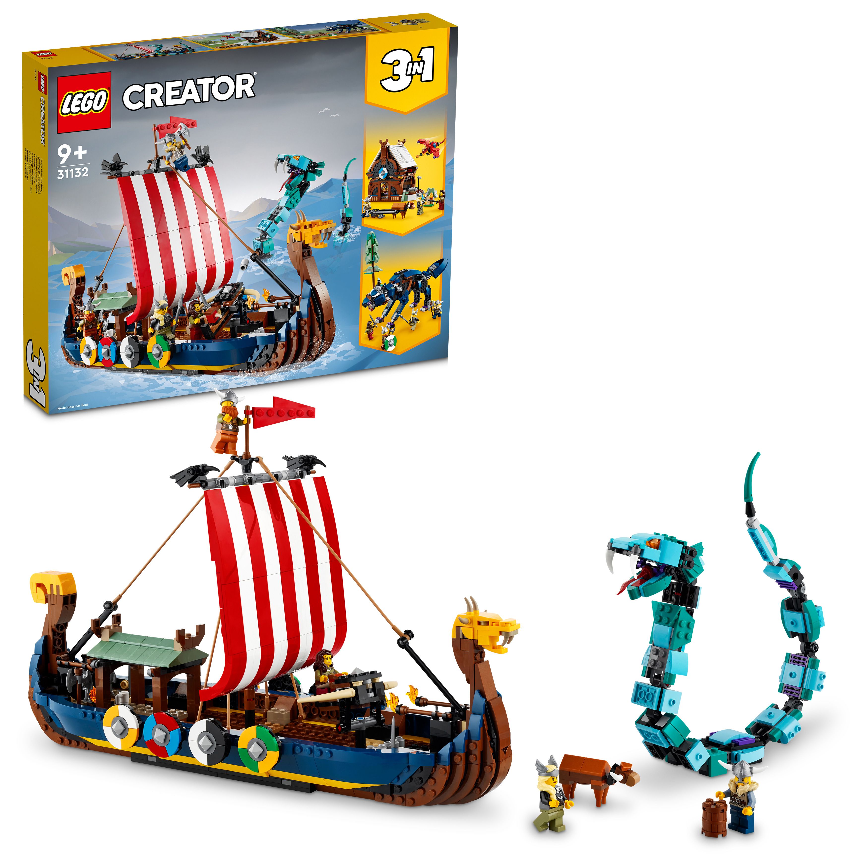 Picture of LEGO Creator 31132 Viking Ship and the Midgard Serpent