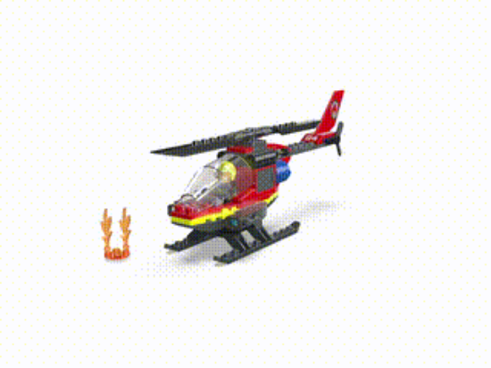 Picture of LEGO City 60411 Fire Rescue Helicopter