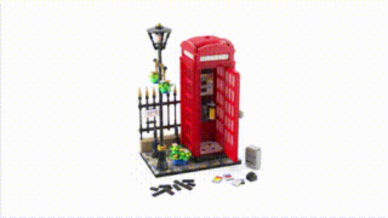 Picture of LEGO IDEAS 21347 Red London Telephone Box