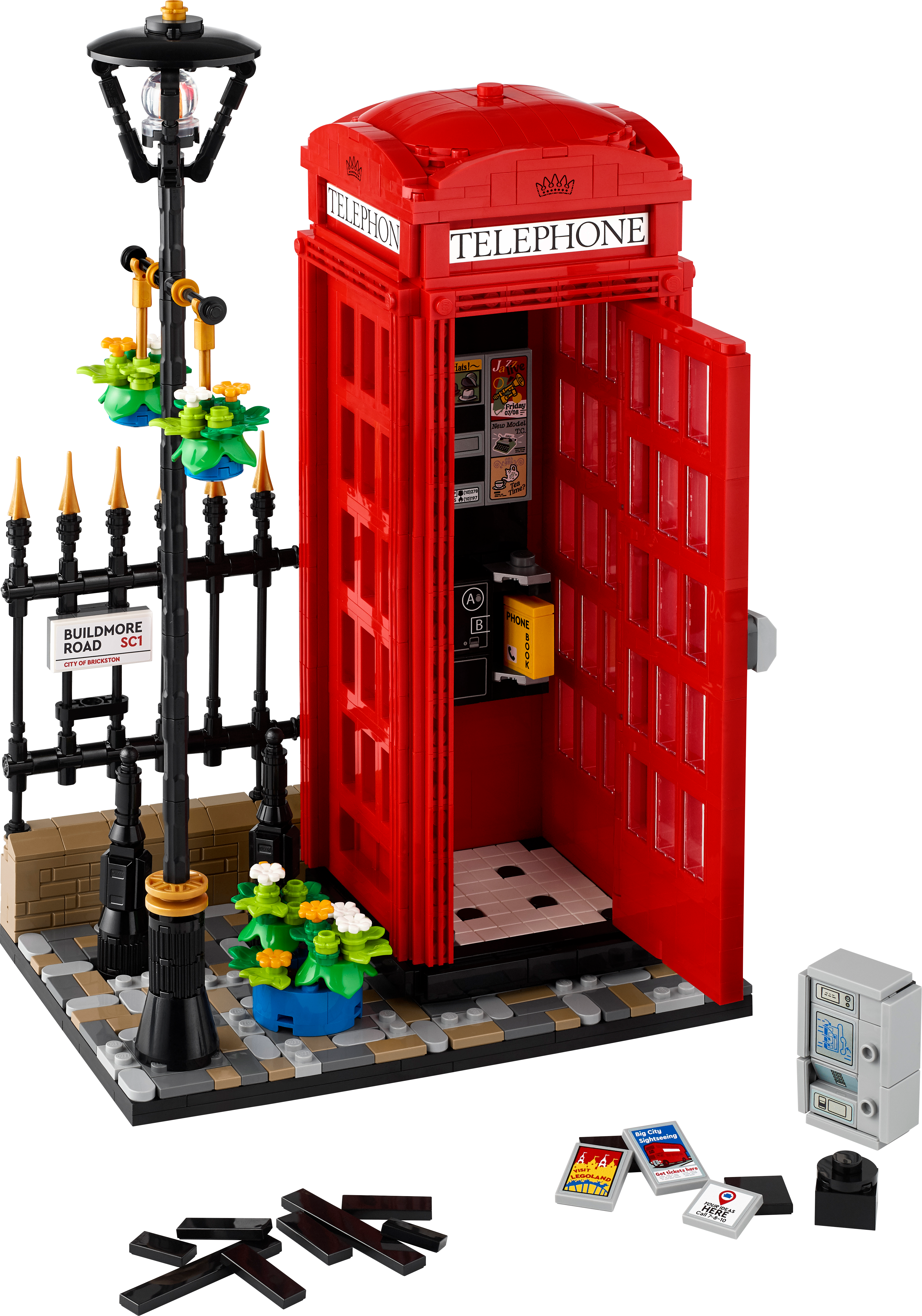 Picture of LEGO IDEAS 21347 Red London Telephone Box