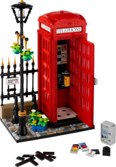 Picture of LEGO IDEAS 21347 Red London Telephone Box