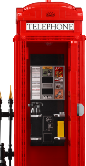 Picture of LEGO IDEAS 21347 Red London Telephone Box