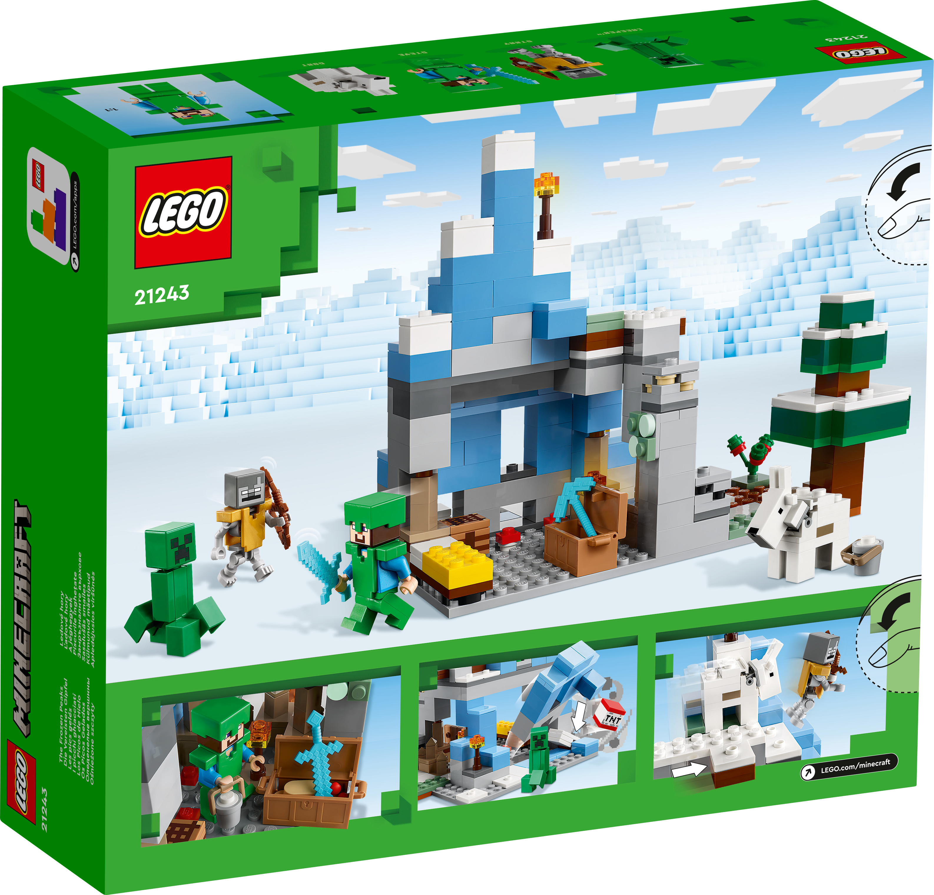 Picture of LEGO Minecraft 21243 The Frozen Peaks