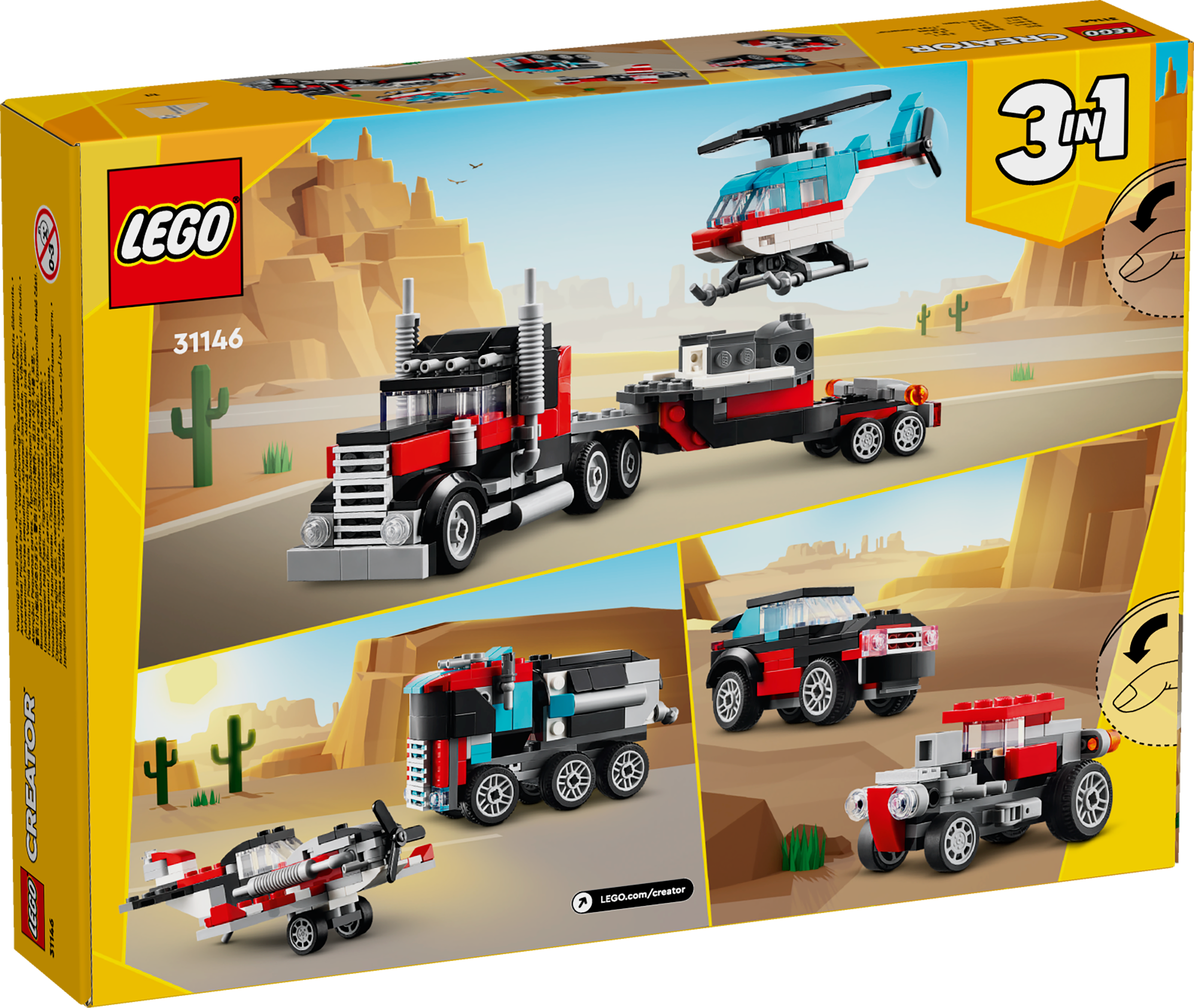 Picture of LEGO Creator 31146 Flatbed Truck with Helicopter