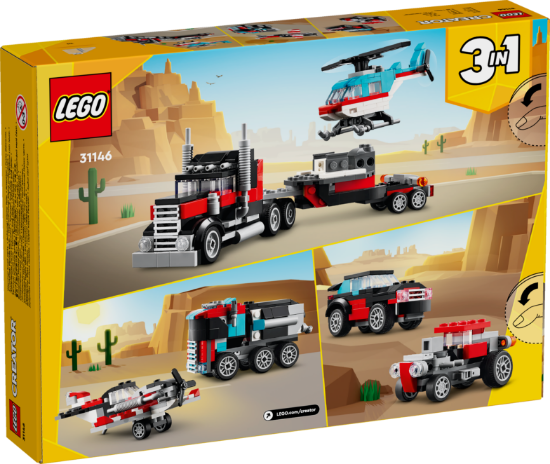 Picture of LEGO Creator 31146 Flatbed Truck with Helicopter