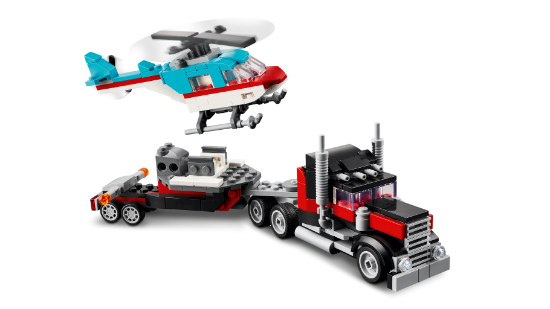 Picture of LEGO Creator 31146 Flatbed Truck with Helicopter