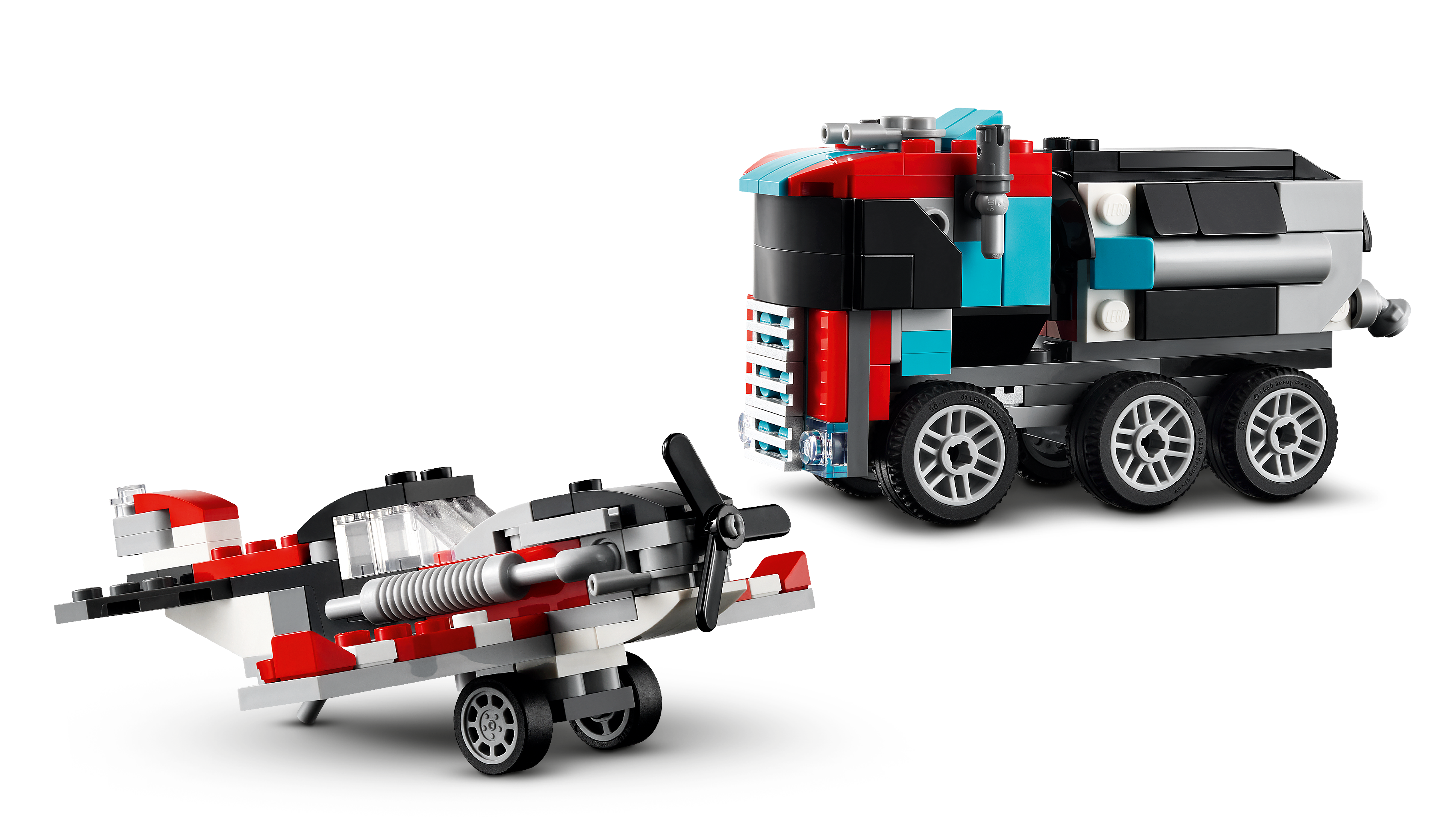 Picture of LEGO Creator 31146 Flatbed Truck with Helicopter