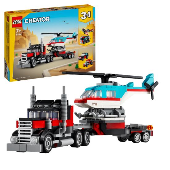 Picture of LEGO Creator 31146 Flatbed Truck with Helicopter