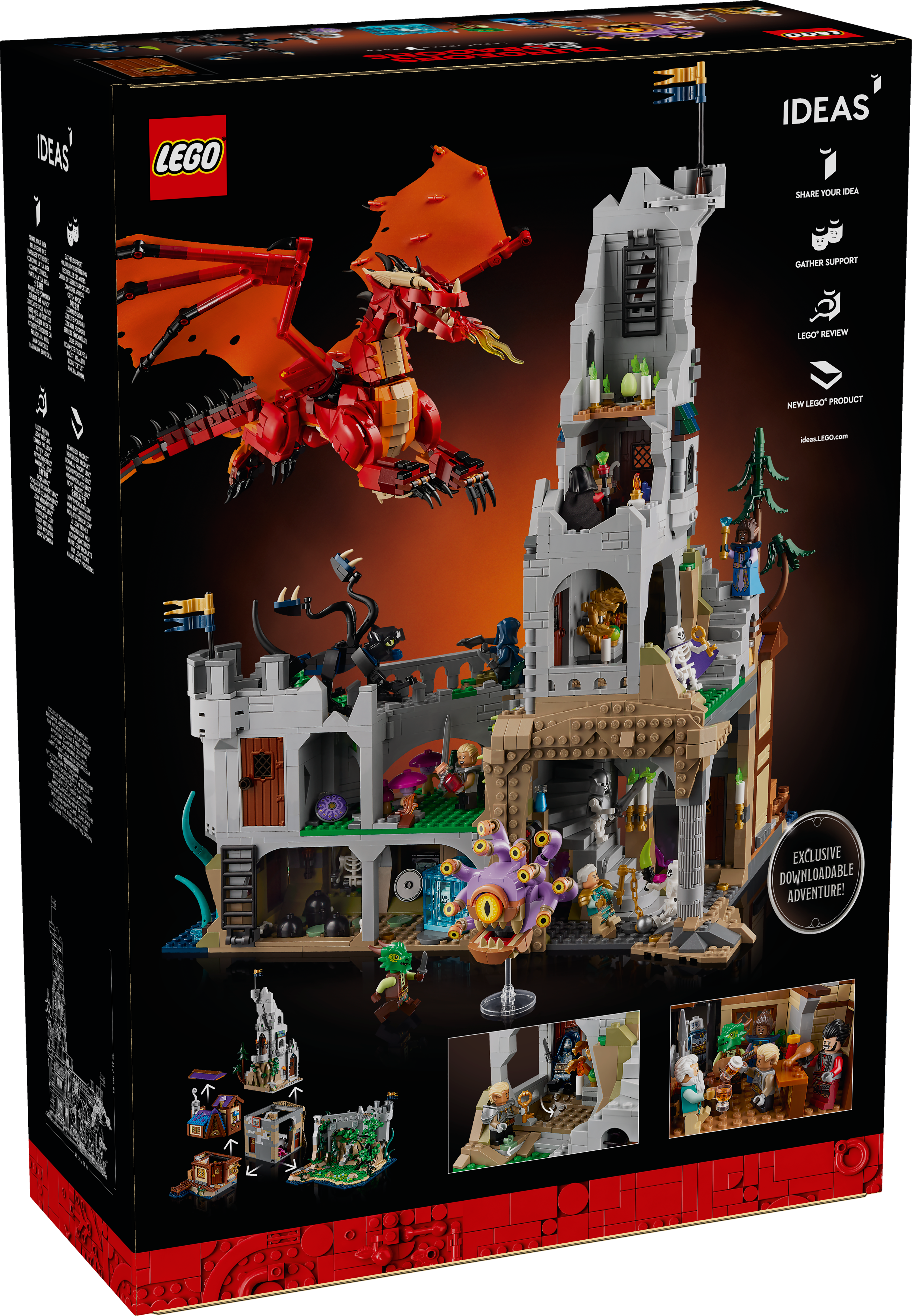 Picture of LEGO IDEAS 21348 Dungeons & Dragons: Red Dragon's Tale