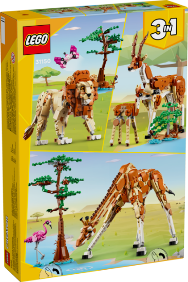 Picture of LEGO Creator 31150 Wild Safari Animals 3in1 Set