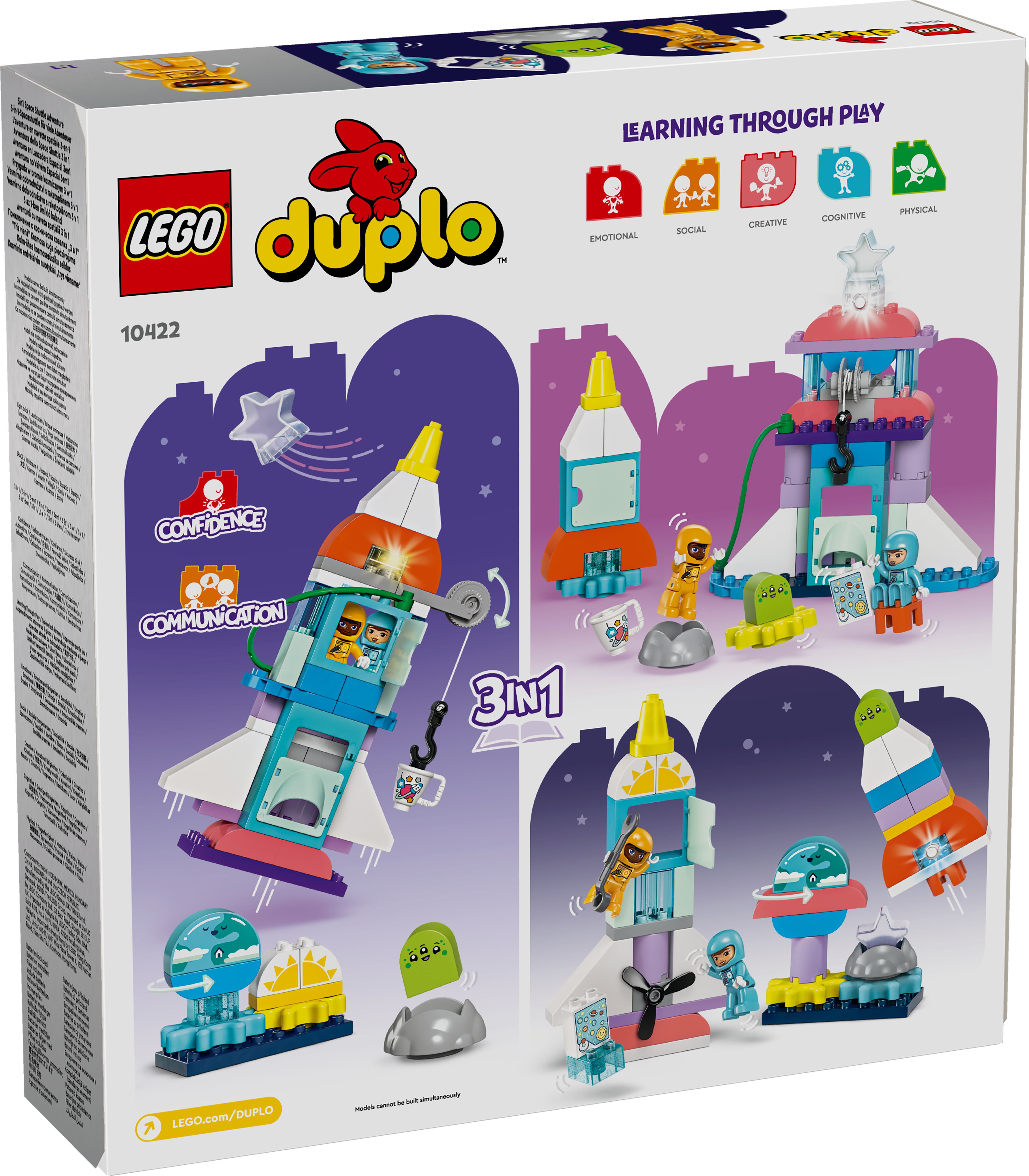 Picture of LEGO DUPLO Town 10422 3in1 Space Shuttle Adventure