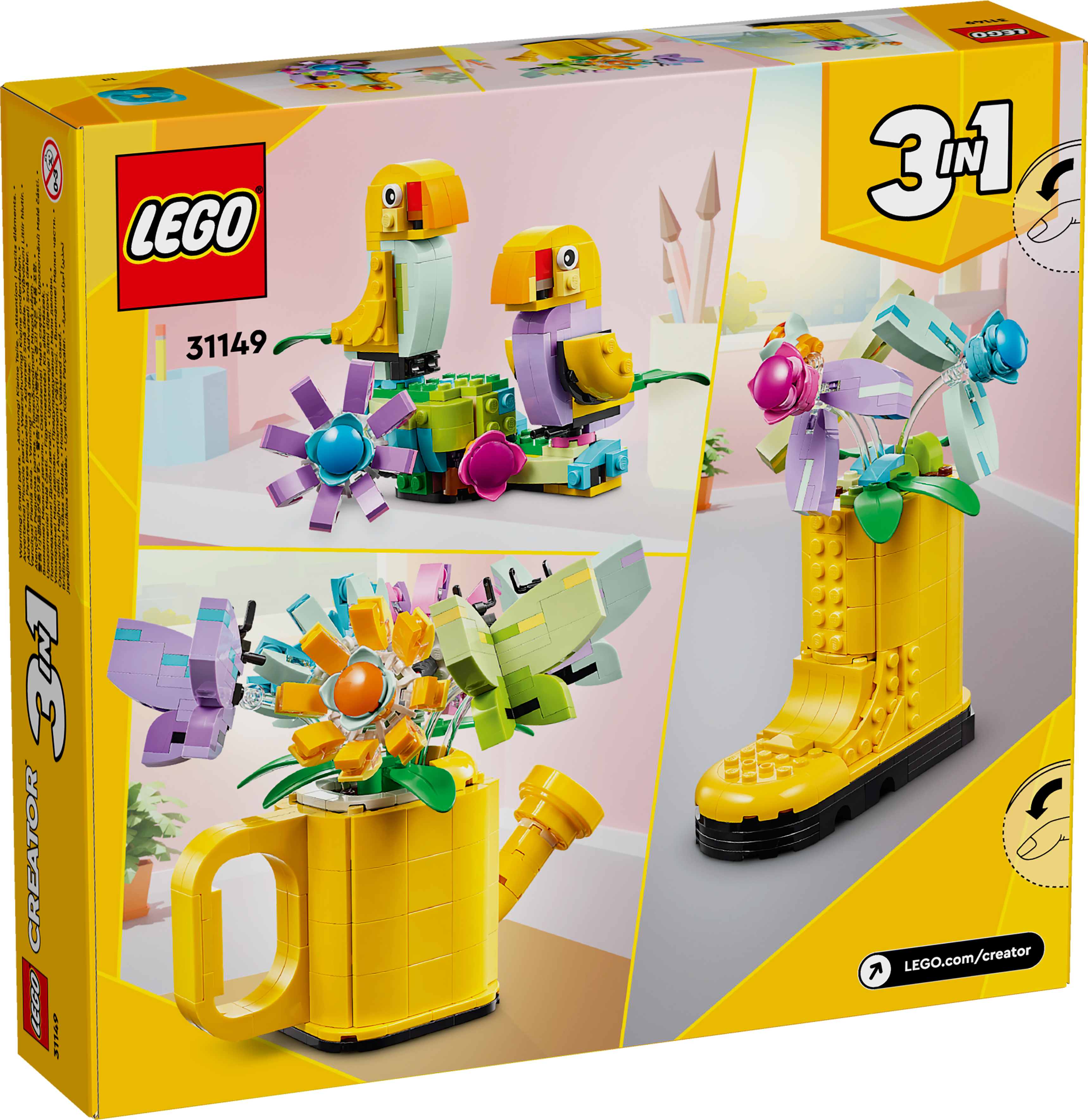 Picture of LEGO Creator 31149 Flowers in Watering Can 3in1 Toy