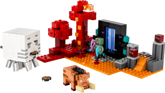 Picture of LEGO Minecraft 21255 The Nether Portal Ambush