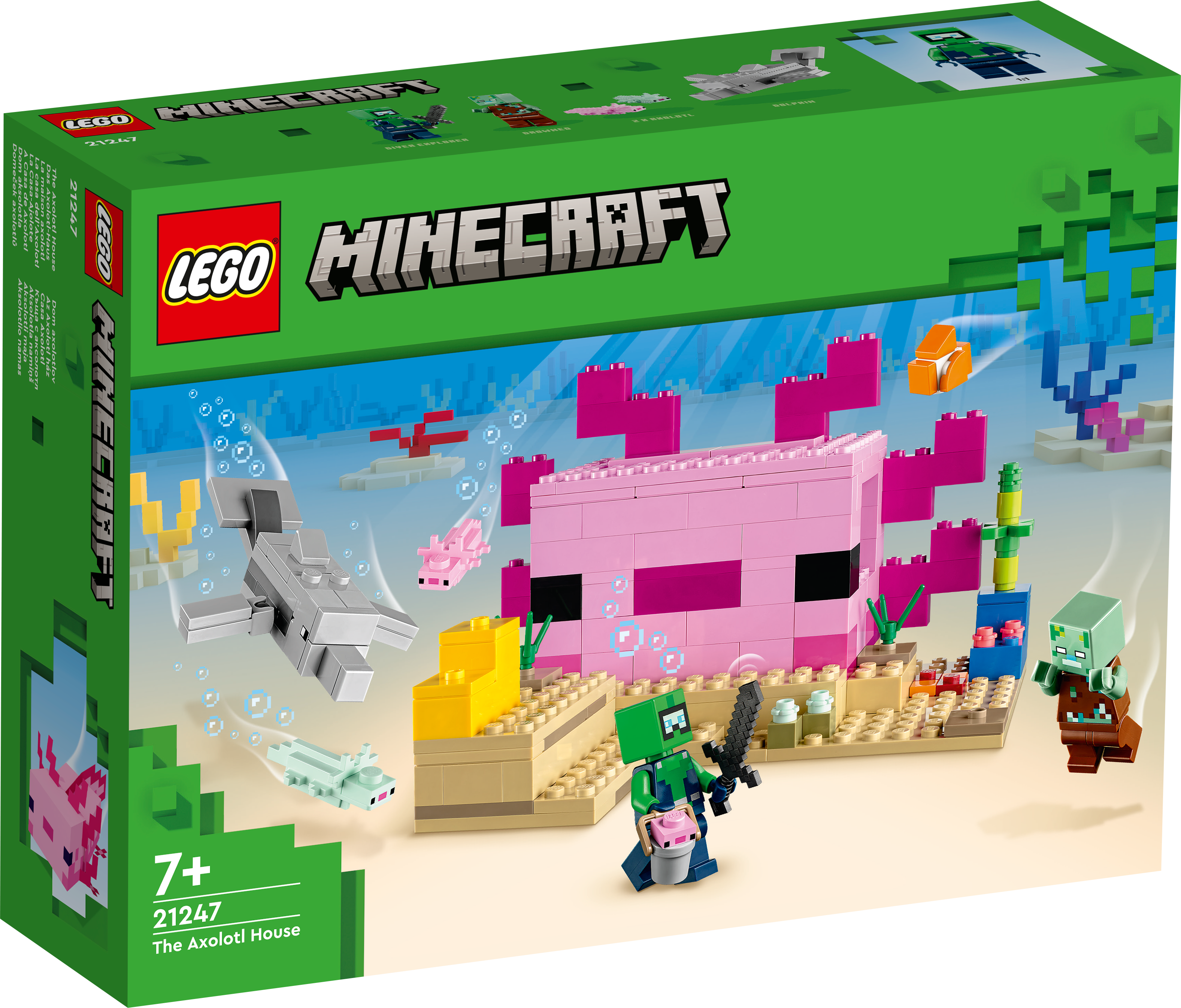 Picture of LEGO Minecraft 21247 The Axolotl House