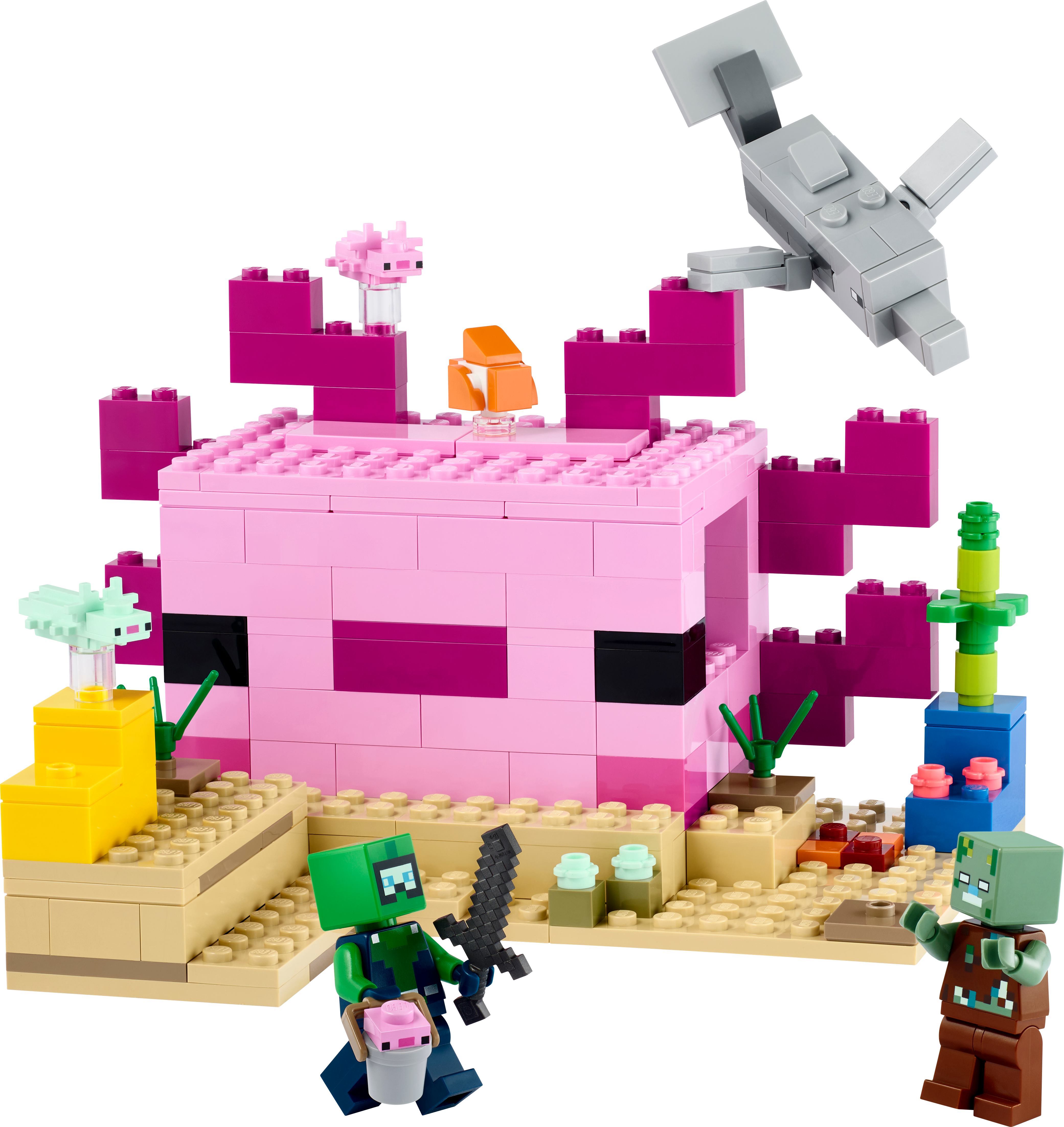 Picture of LEGO Minecraft 21247 The Axolotl House