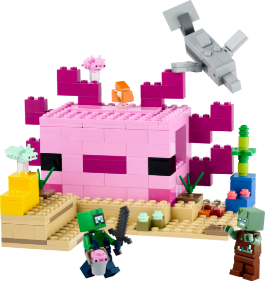 Picture of LEGO Minecraft 21247 The Axolotl House