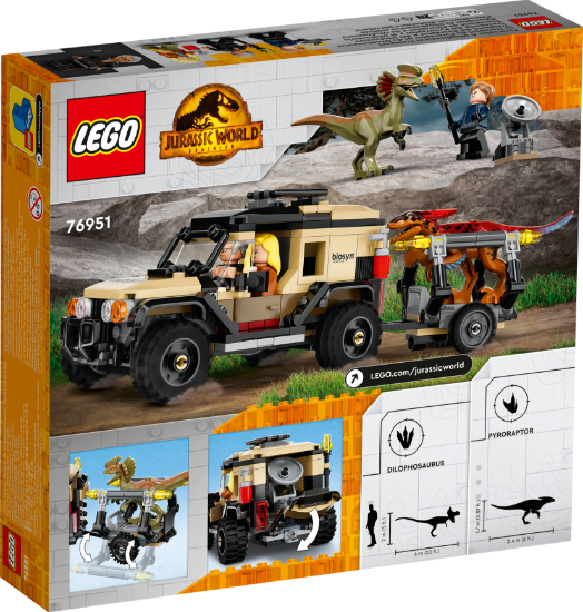 Picture of LEGO JURASSIC WORLD 76951 Pyroraptor & Dilophosaurus