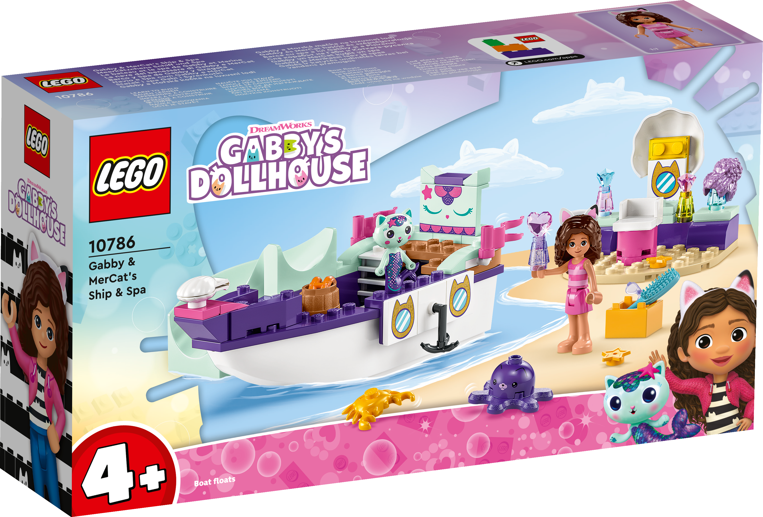 Picture of LEGO Gabby's Dollhouse 10786 Gabby & MerCat's Ship & Spa