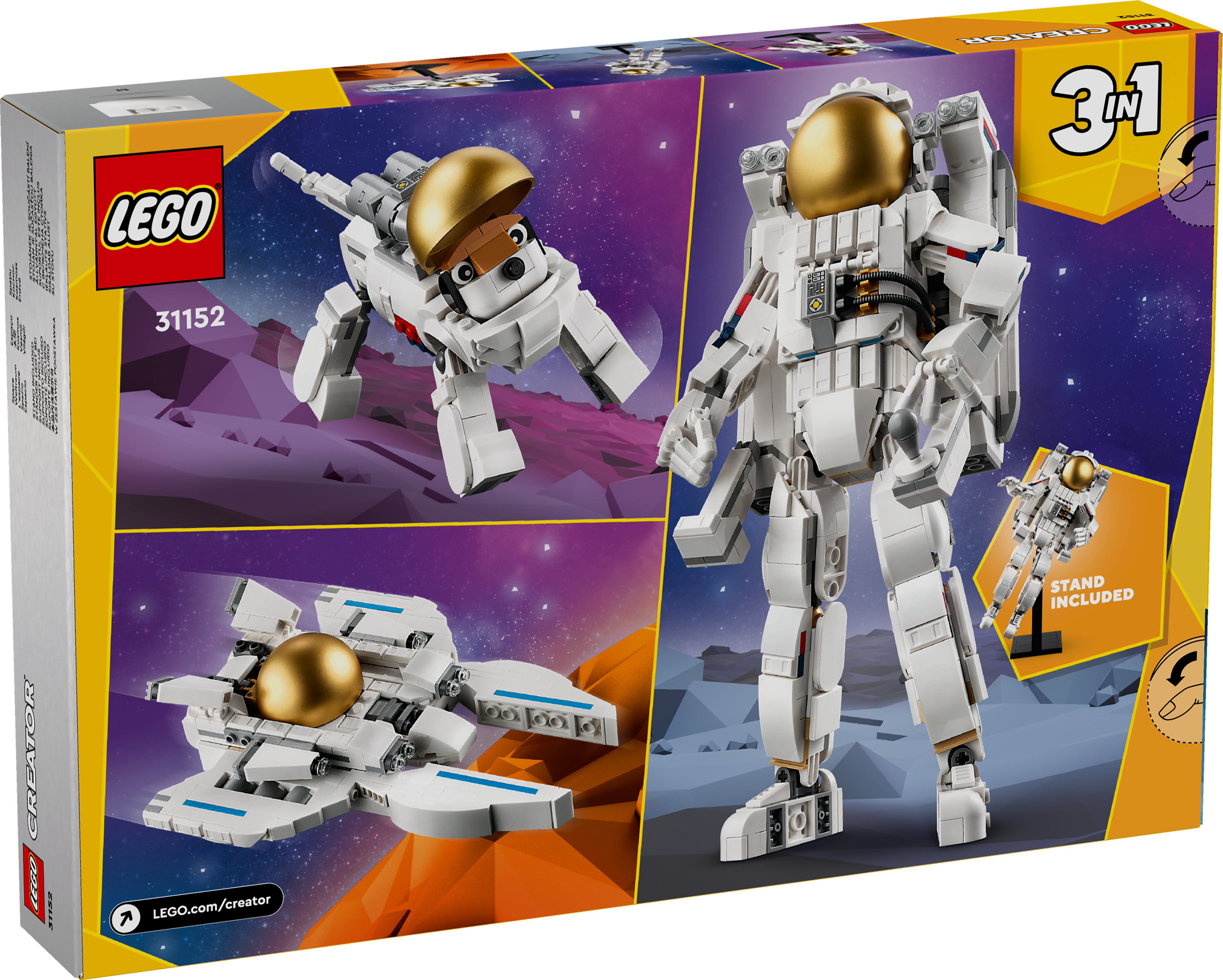 Picture of LEGO Creator 31152 Space Astronaut 3in1 Toy Set