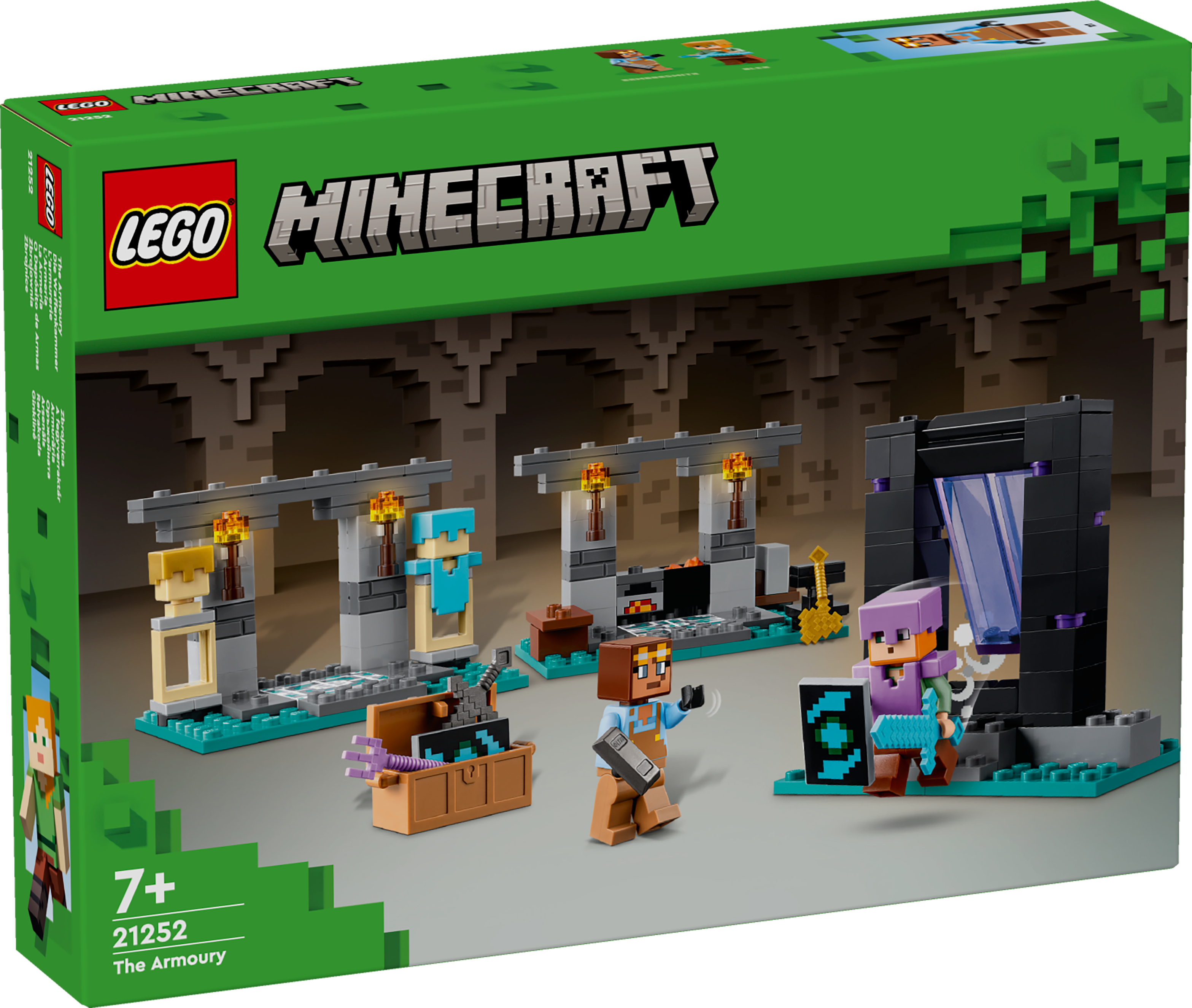 Picture of LEGO Minecraft 21252 The Armoury Building Adventure